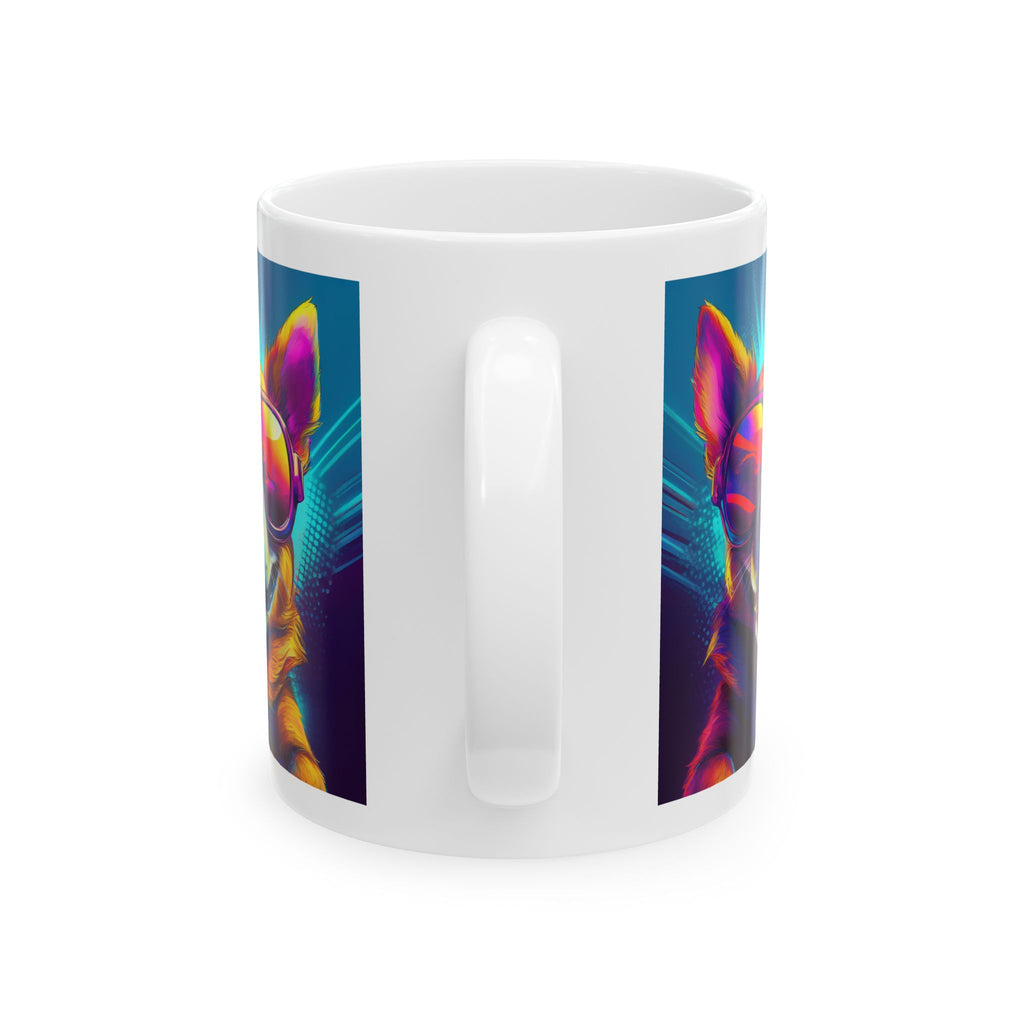 Chihuahua Cool Sunglasses Ceramic Mug, (11oz, 15oz)