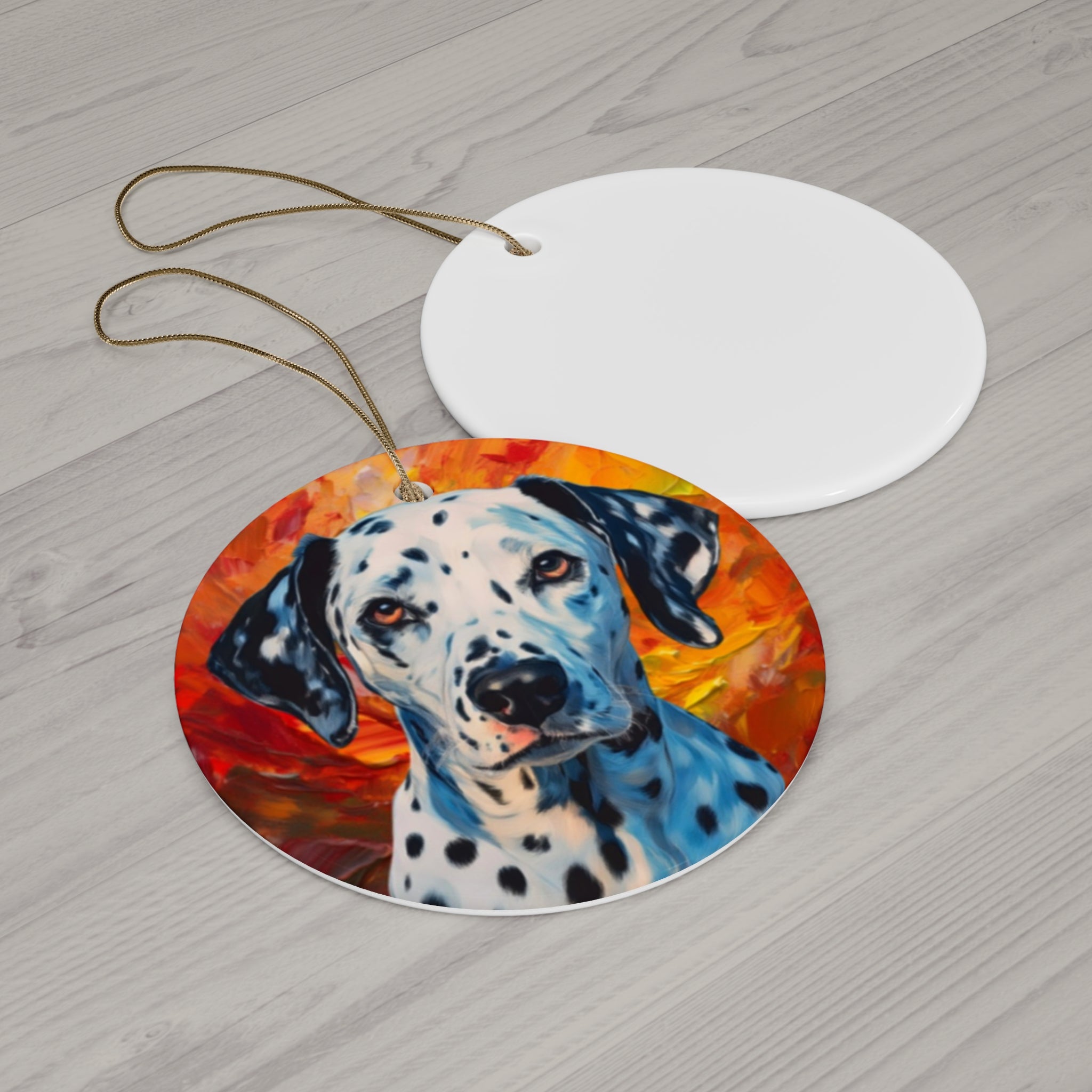 Dalmation Ceramic Ornament