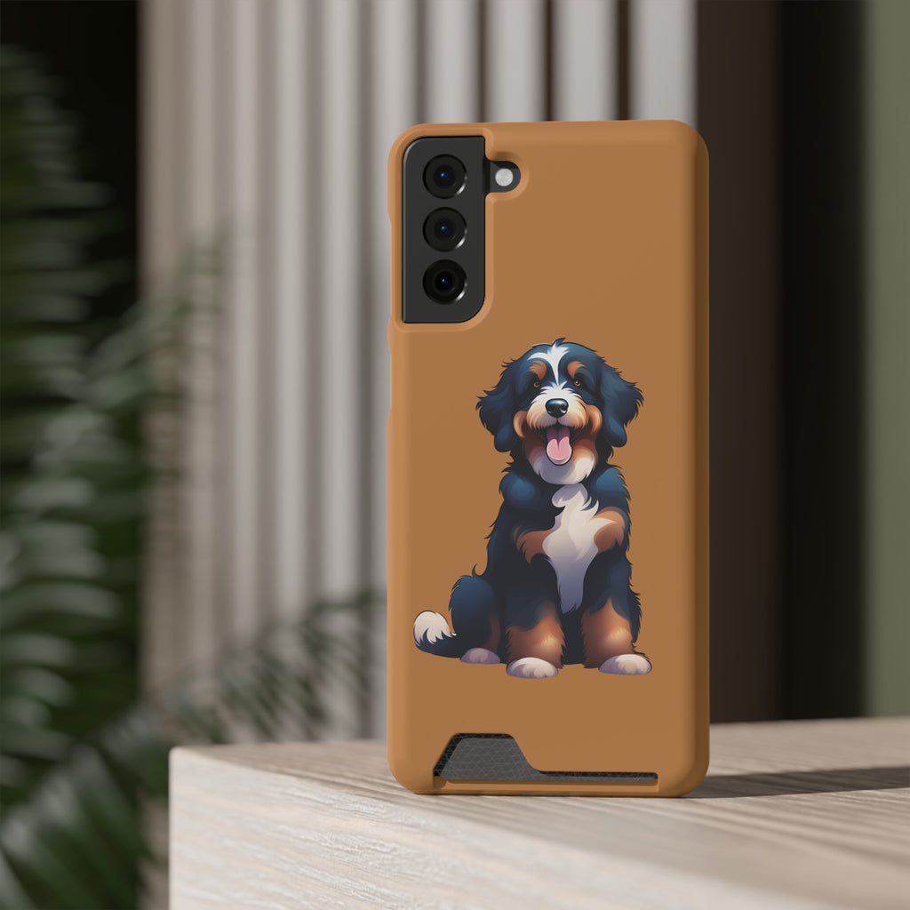 Bernie doodle Phone Case with Card Holder
