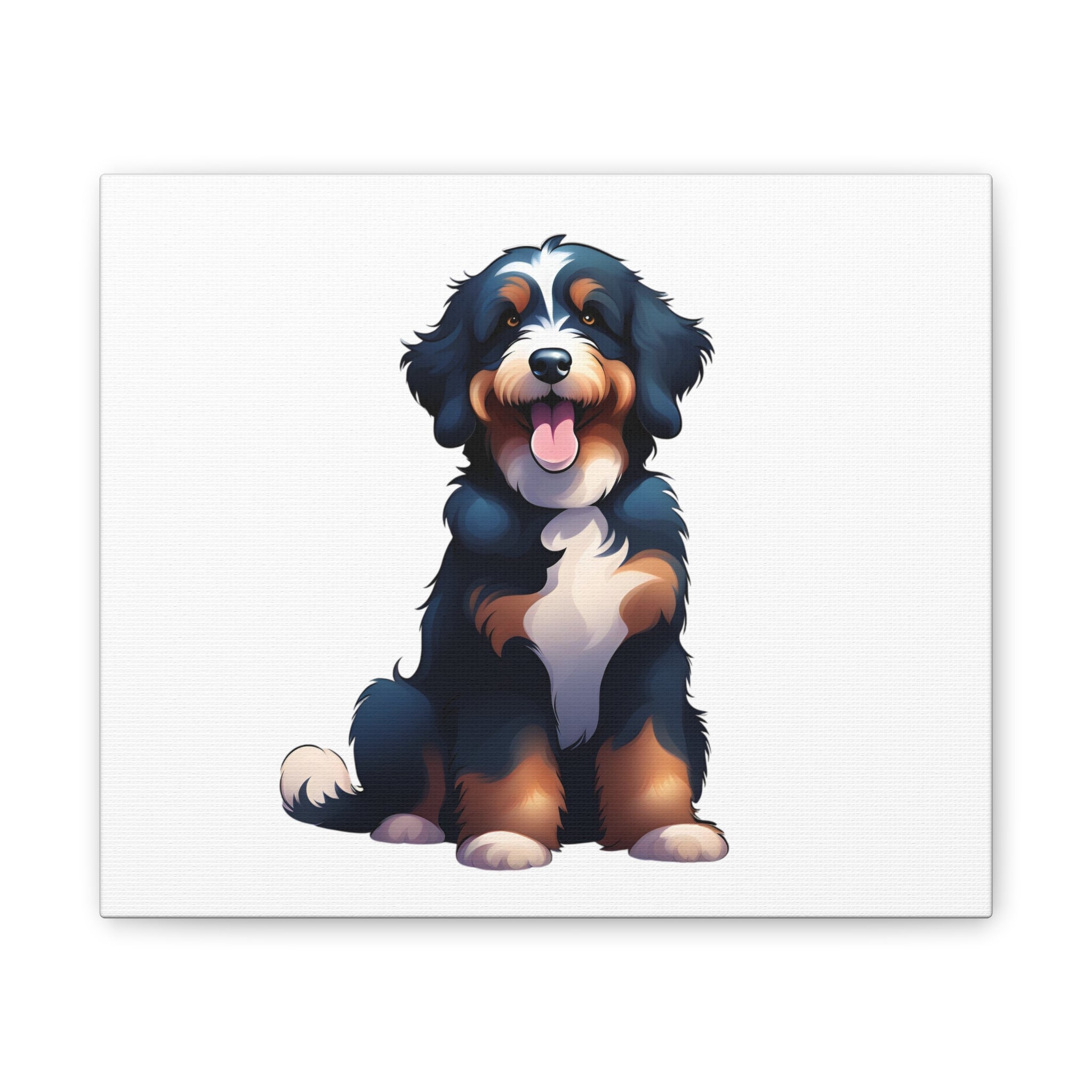 Bernedoodle Canvas Stretched, 0.75"