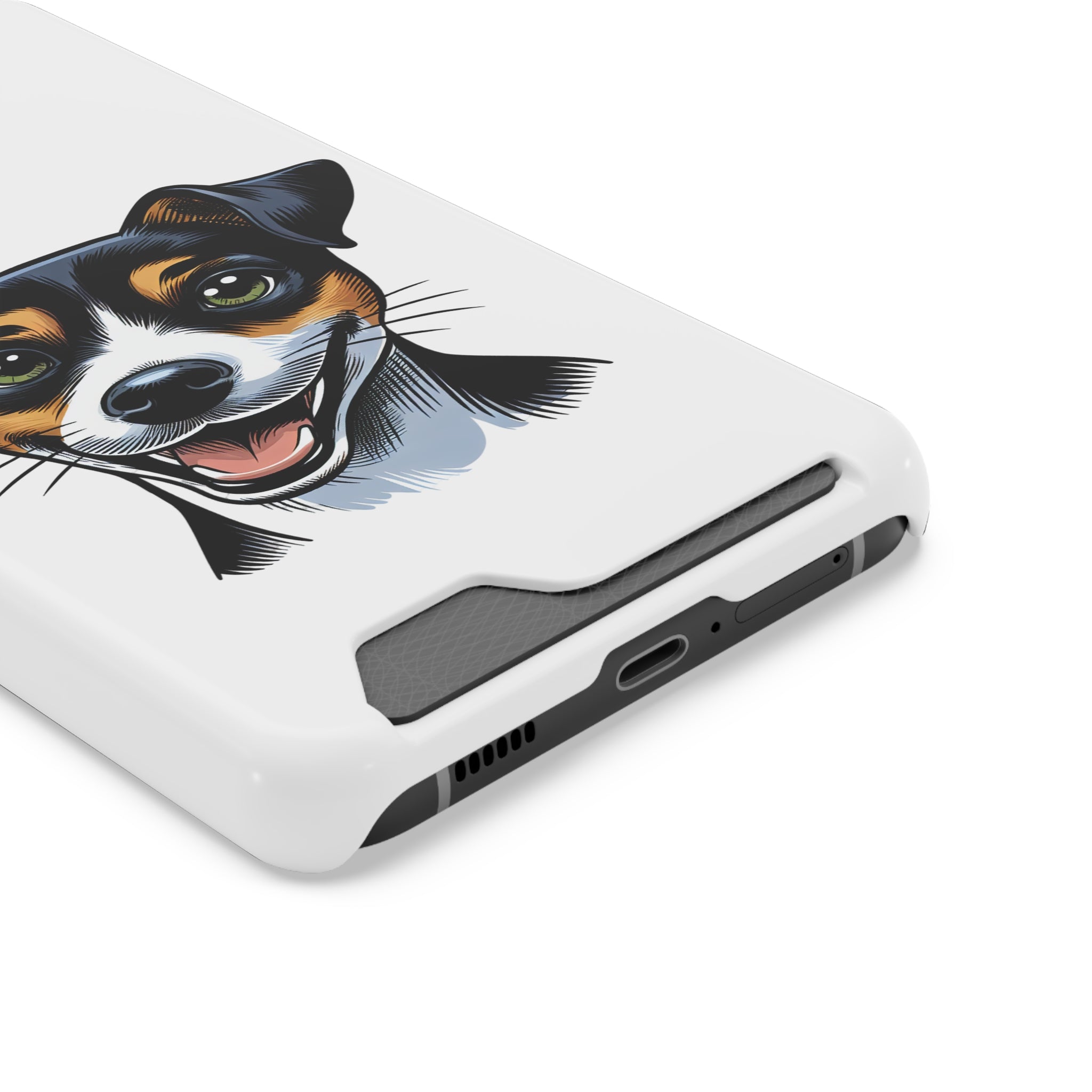 Jack Russel Phone Case with Card Holder