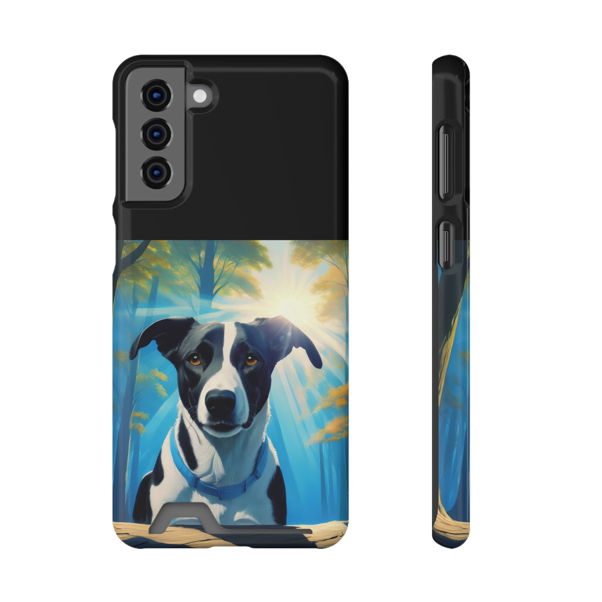 Coonhound Forest Phone Case with Card Holder