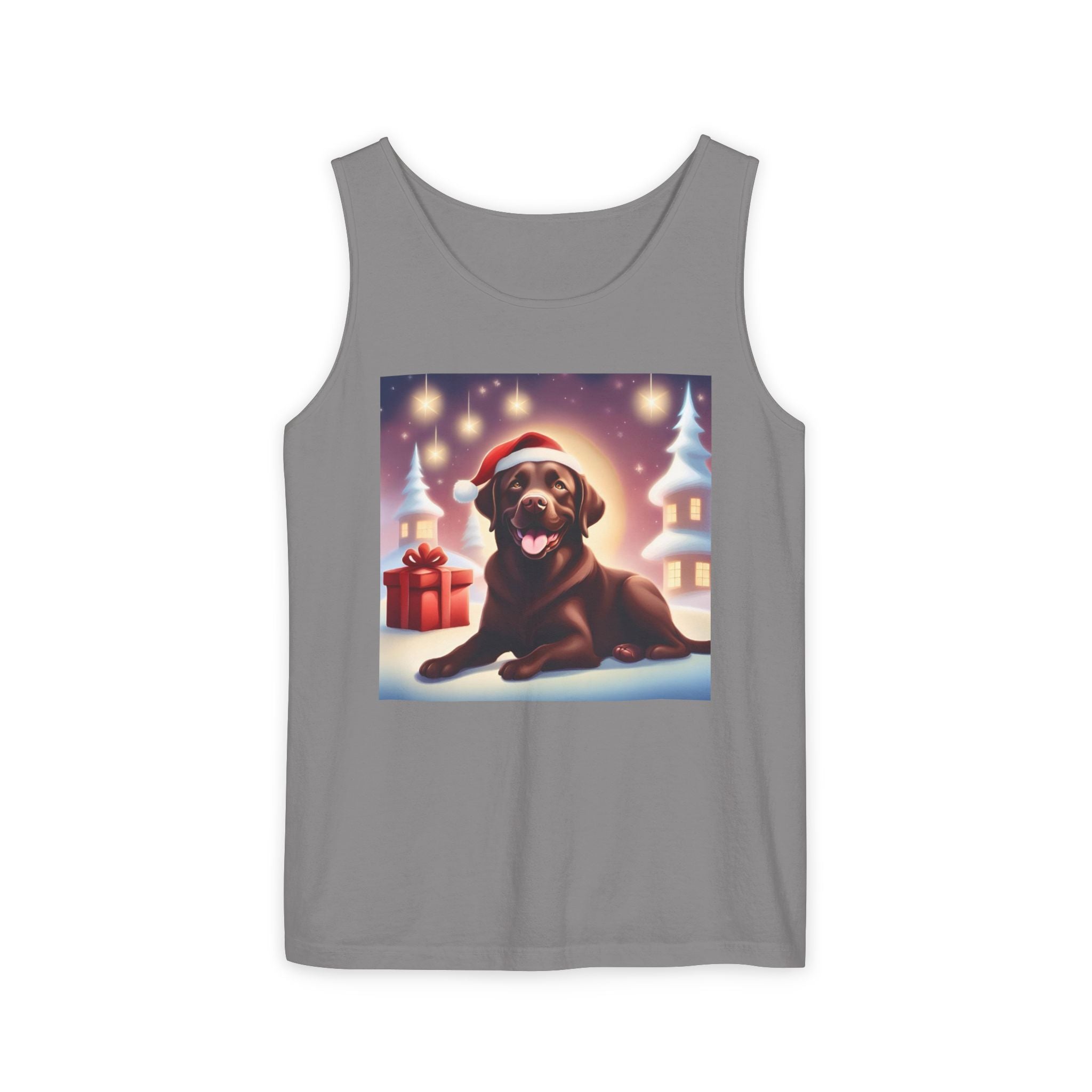 Chocolate Lab Holiday Unisex Tank Top
