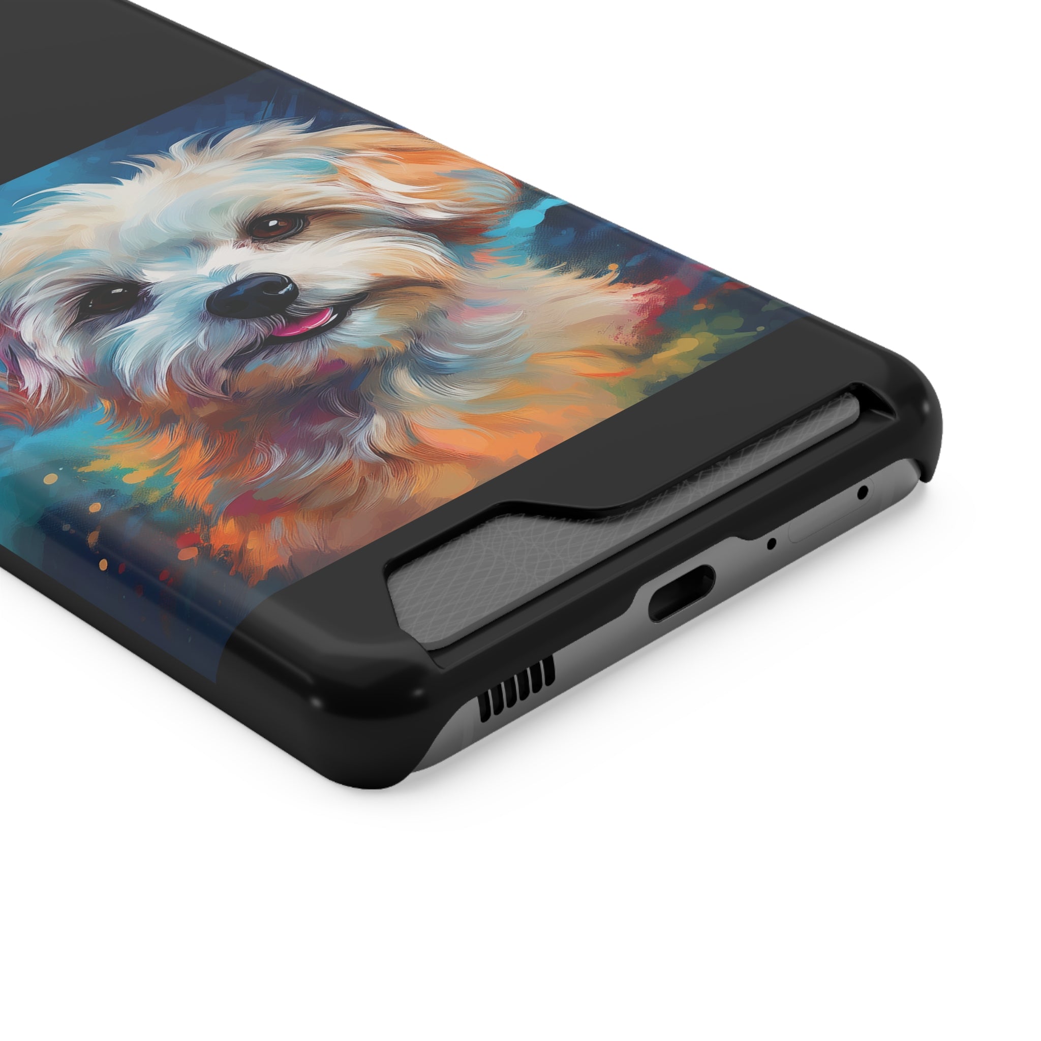 Maltese Phone Case with Card Holder