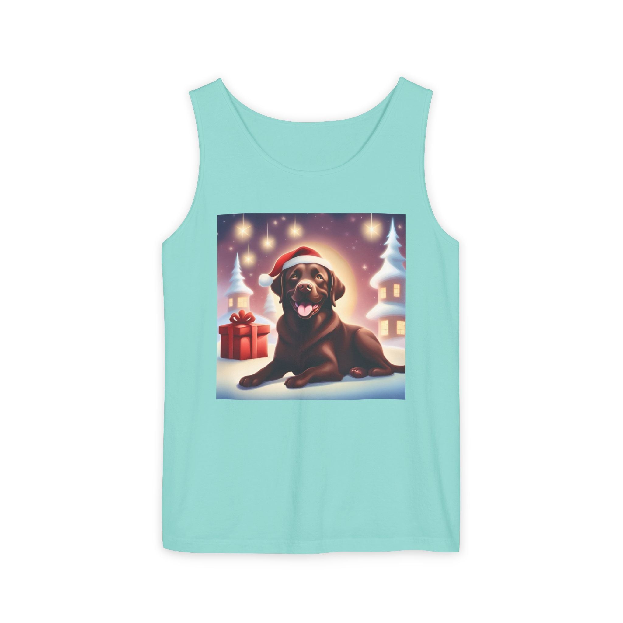 Chocolate Lab Holiday Unisex Tank Top