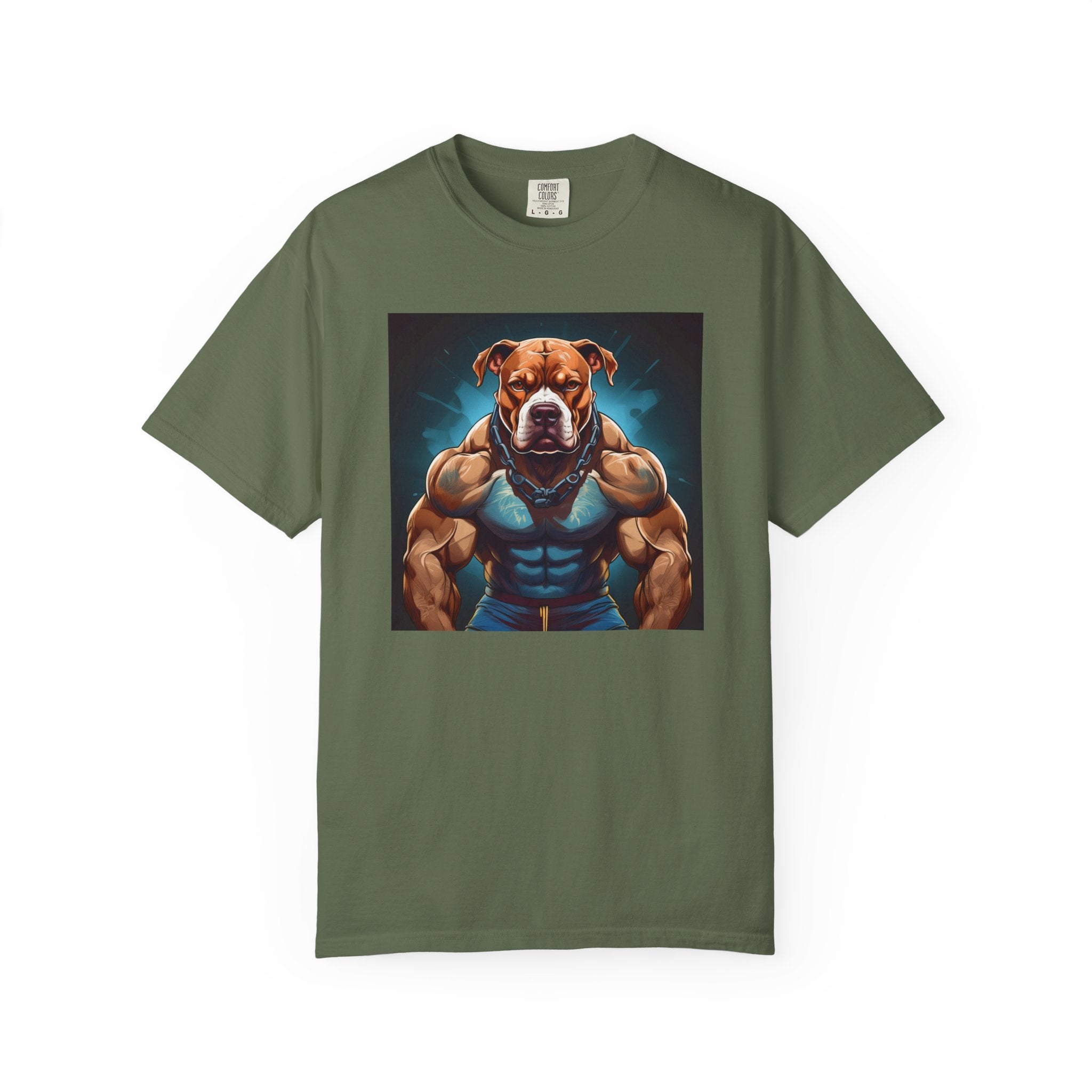 Pitbull Body Builder Unisex Garment-Dyed T-shirt