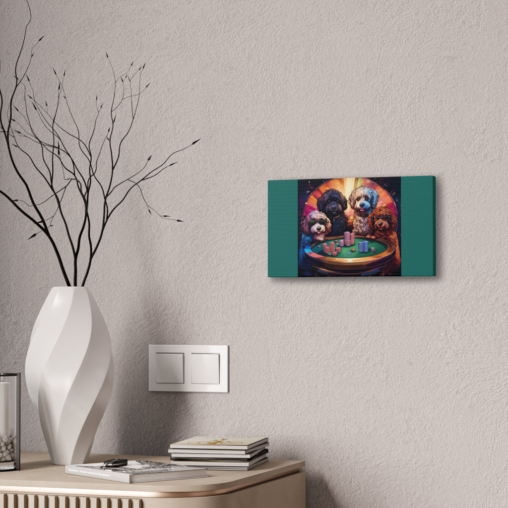 Doodle Poker Game Canvas Painting