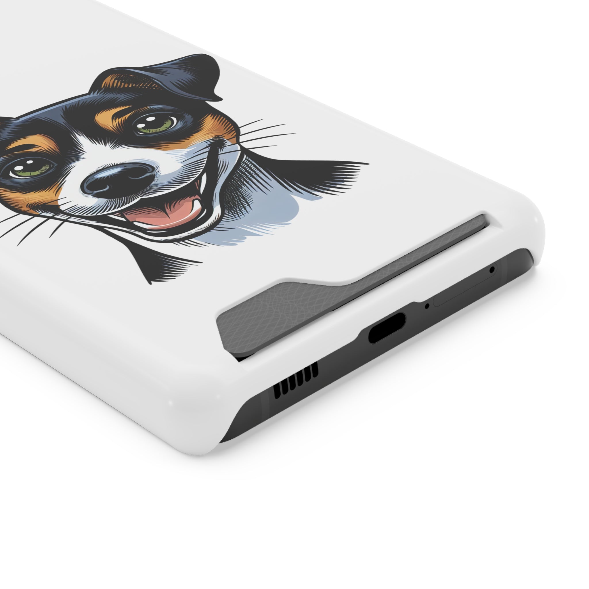 Jack Russel Phone Case with Card Holder