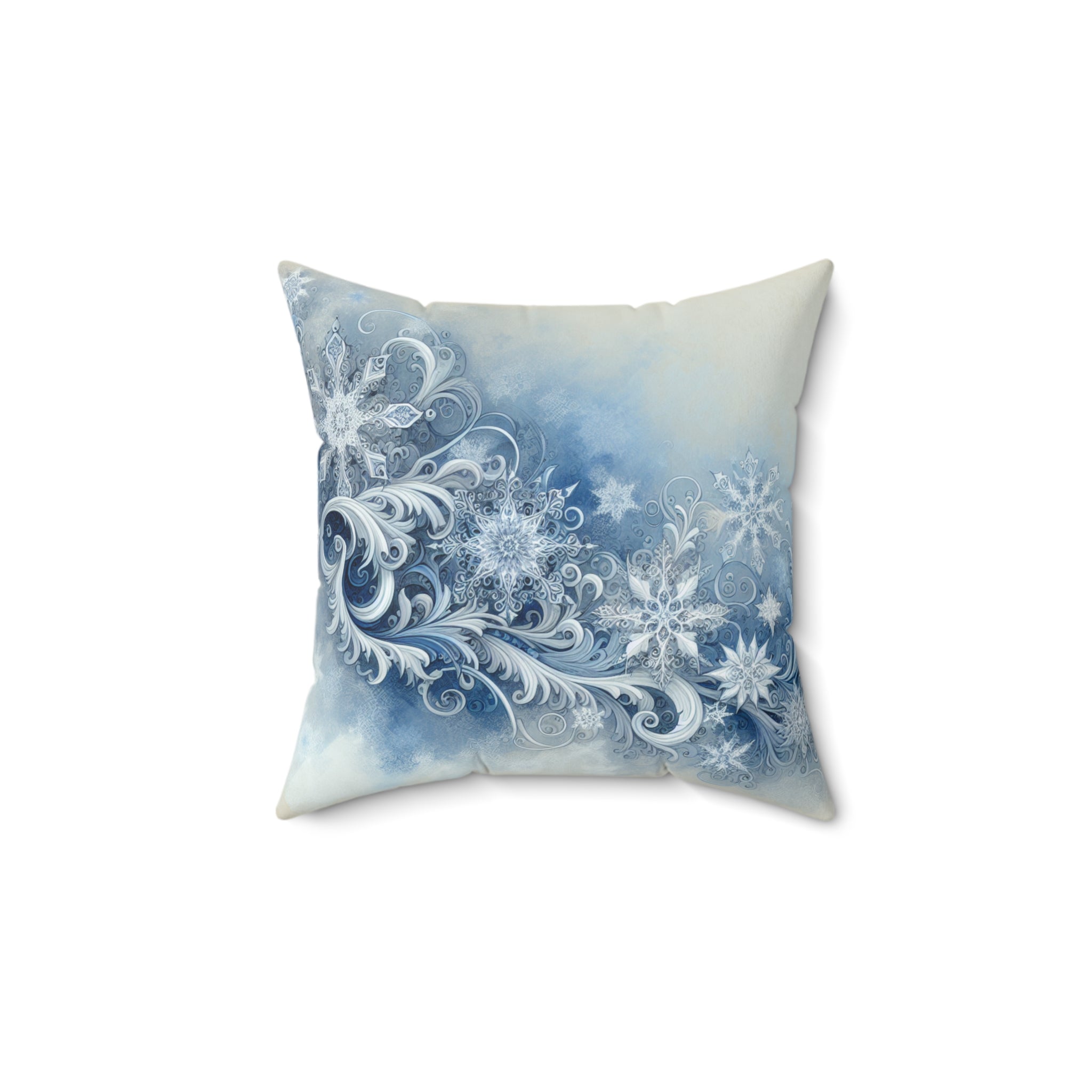 Golden Retriever Stary Night Polyester Square Pillow