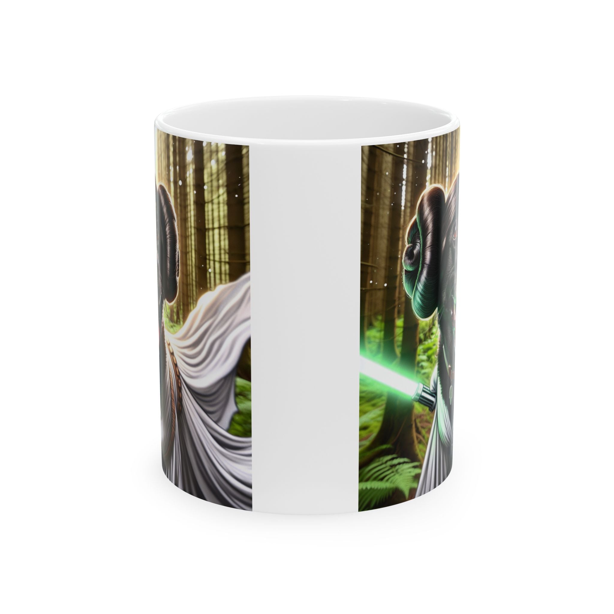 Black Lab Galaxy Princess Ceramic Mug, (11oz, 15oz)