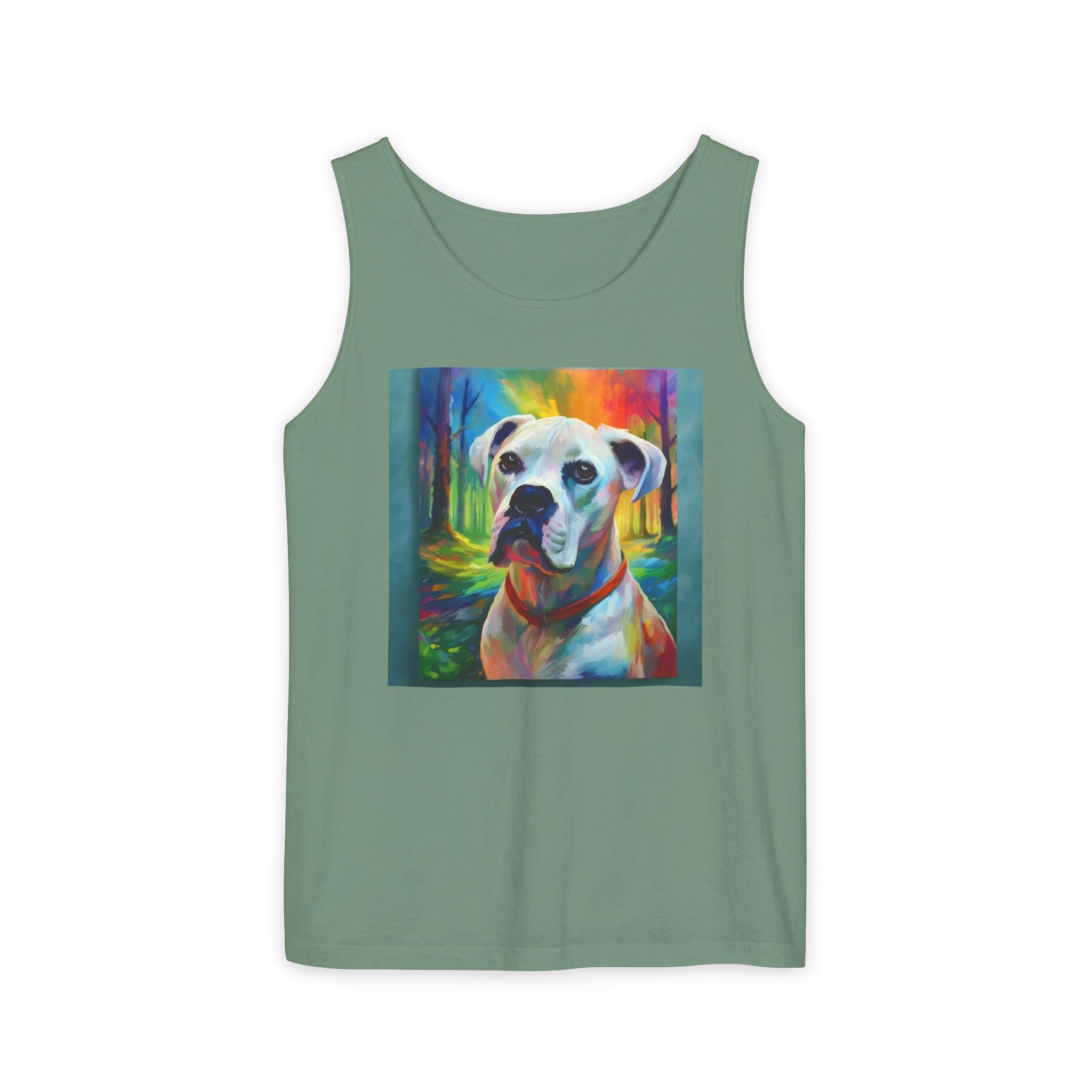 Boxer Rainbow Sky Unisex Tank Top