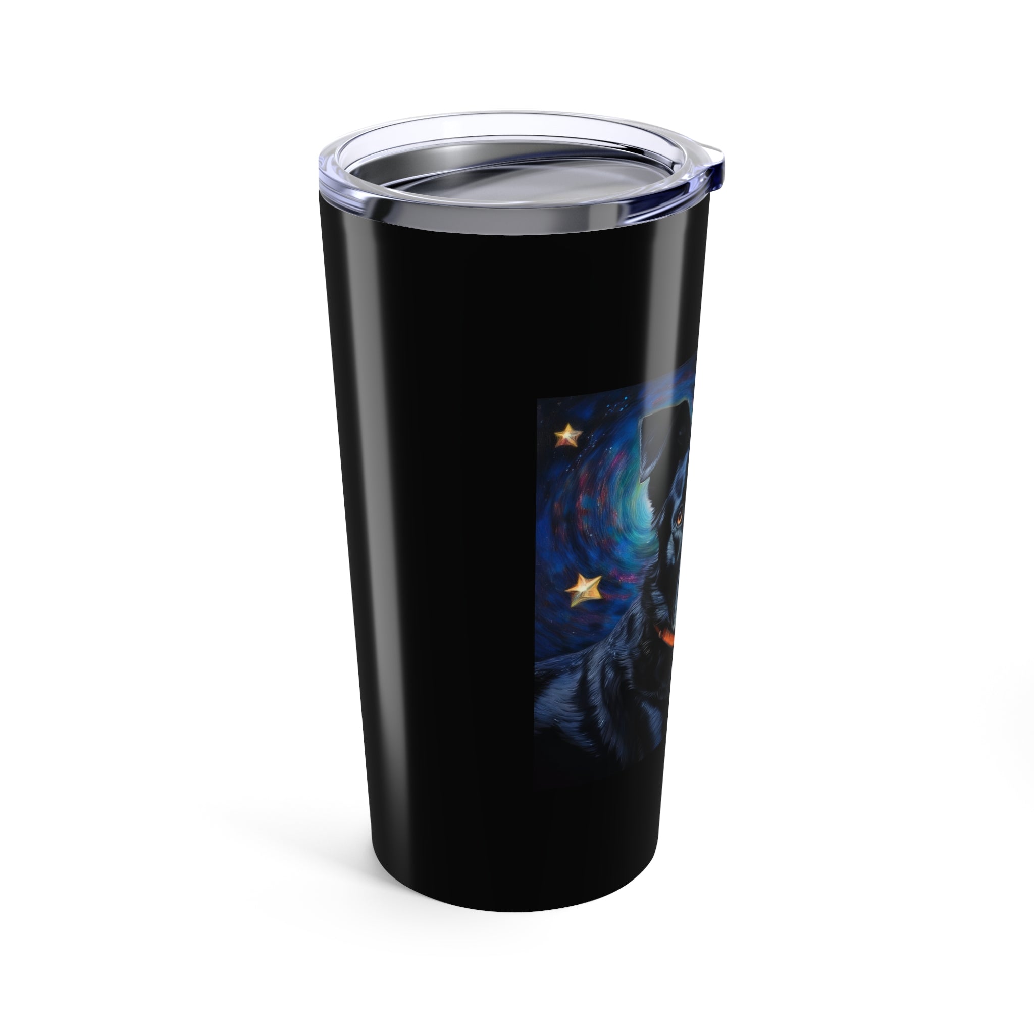 Black Shepherd Lab Stary Night Tumbler 20oz