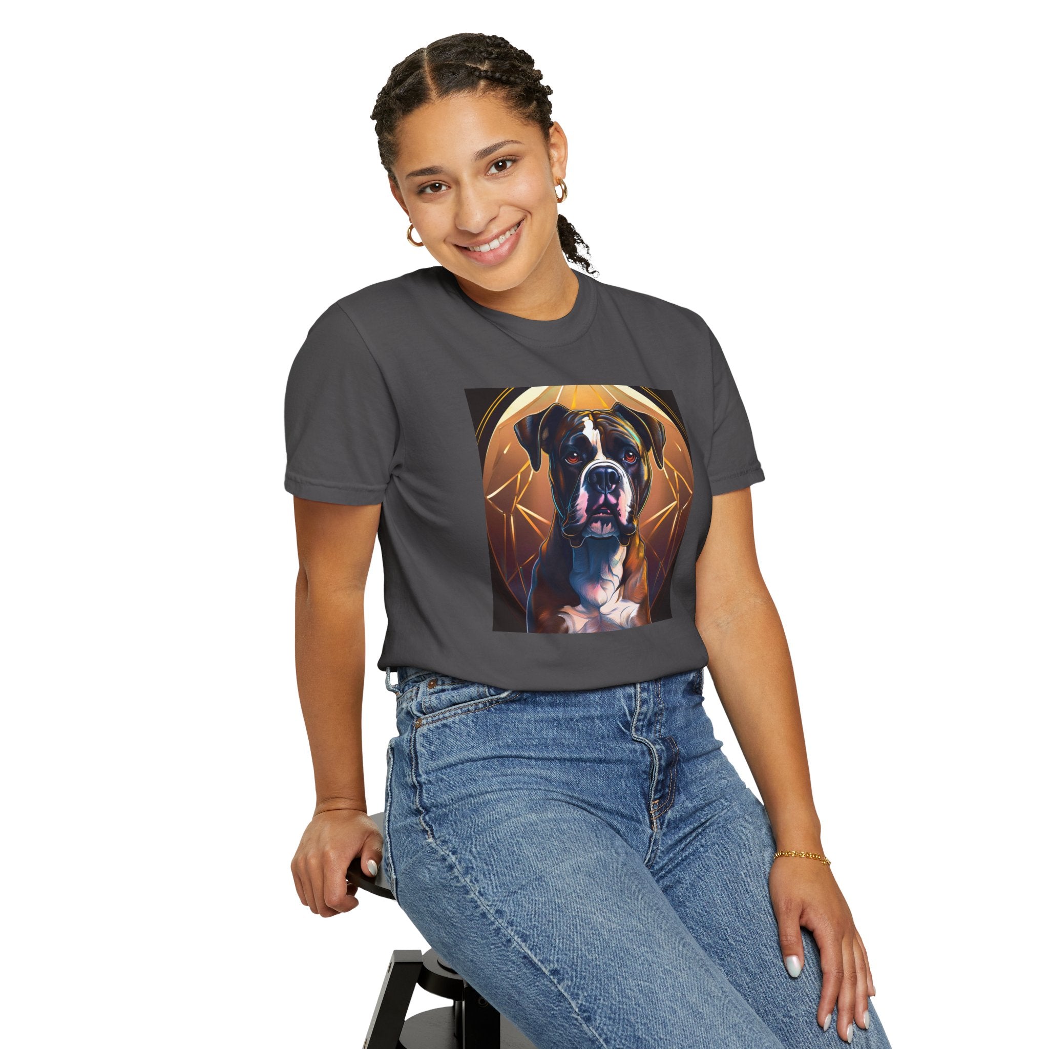 Brindle Gold Boxer Unisex Garment-Dyed T-shirt