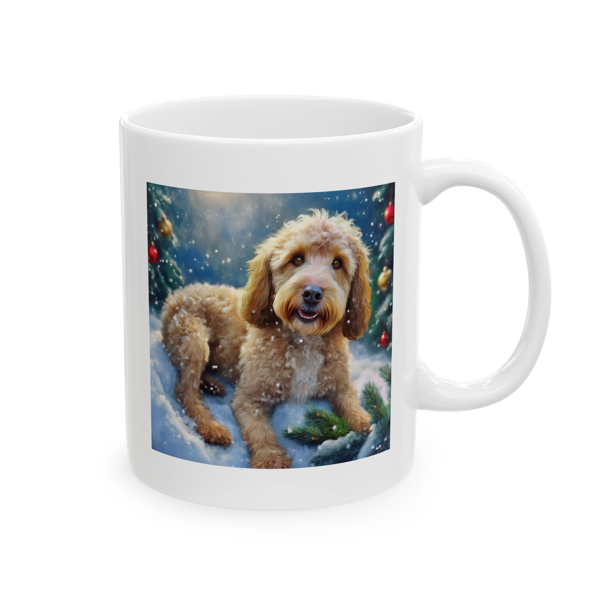 Doodle Holiday Ceramic Mug, (11oz, 15oz)