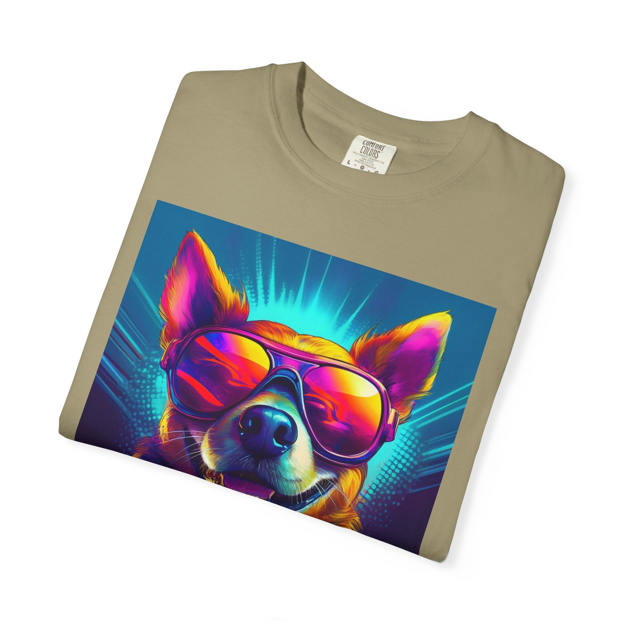 Chihuahua Cool Sunglasses Unisex Garment-Dyed T-shirt