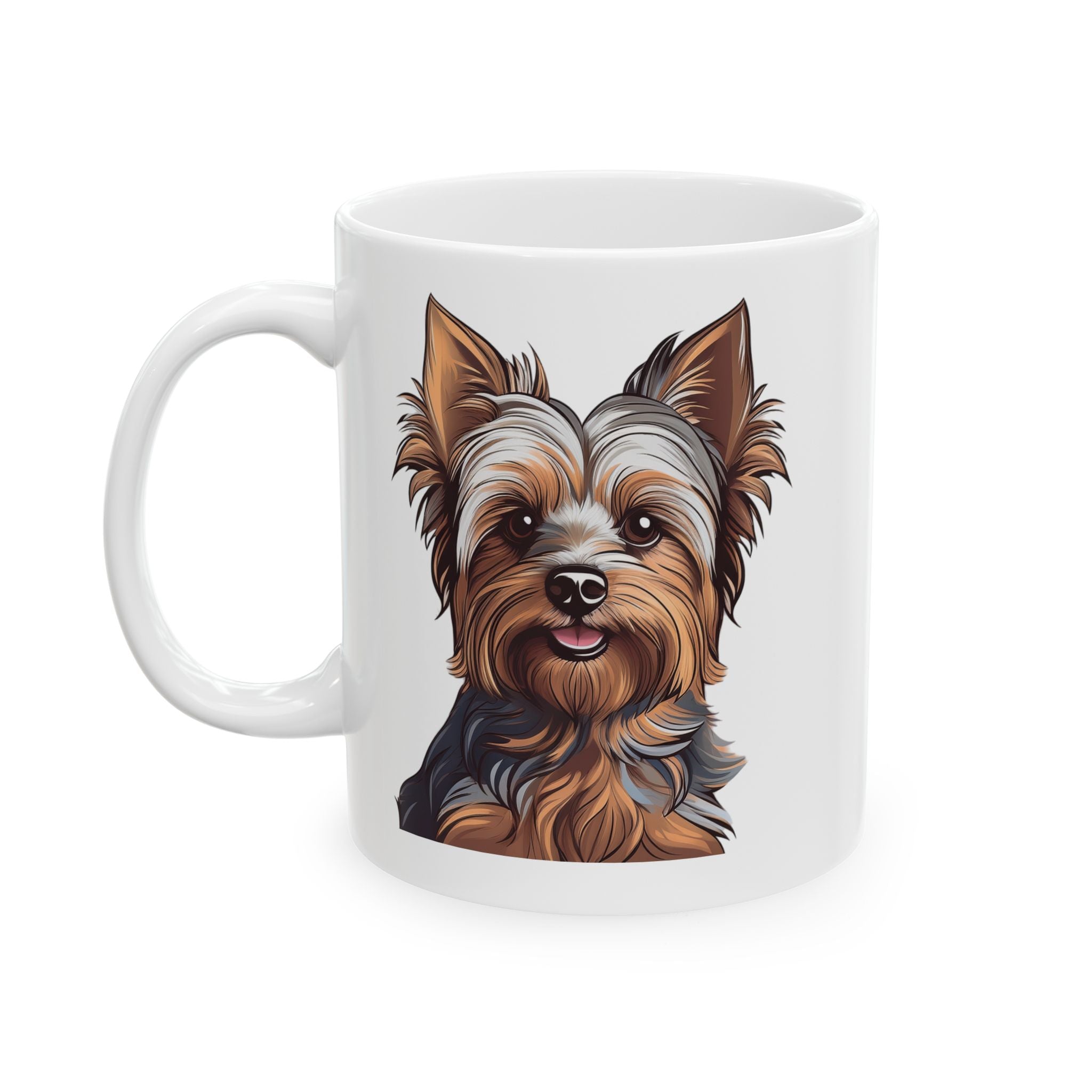 Yorkie Ceramic Mug, (11oz, 15oz)