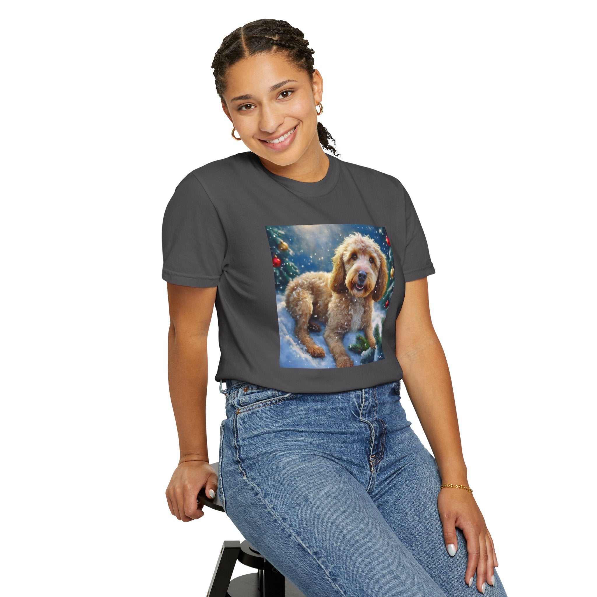 Doodle Holiday Unisex Garment-Dyed T-shirt