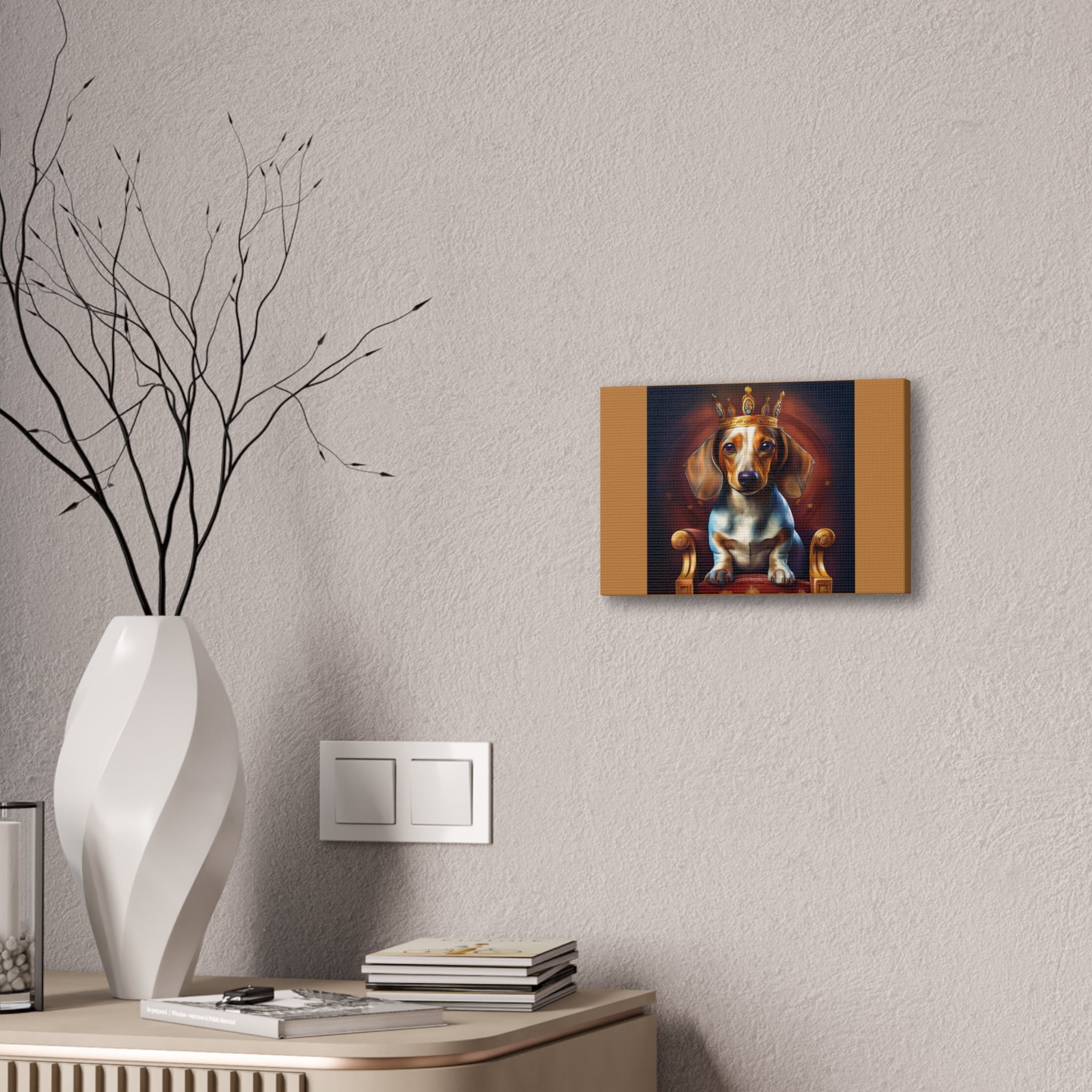 Dachshund Royal Canvas Painting