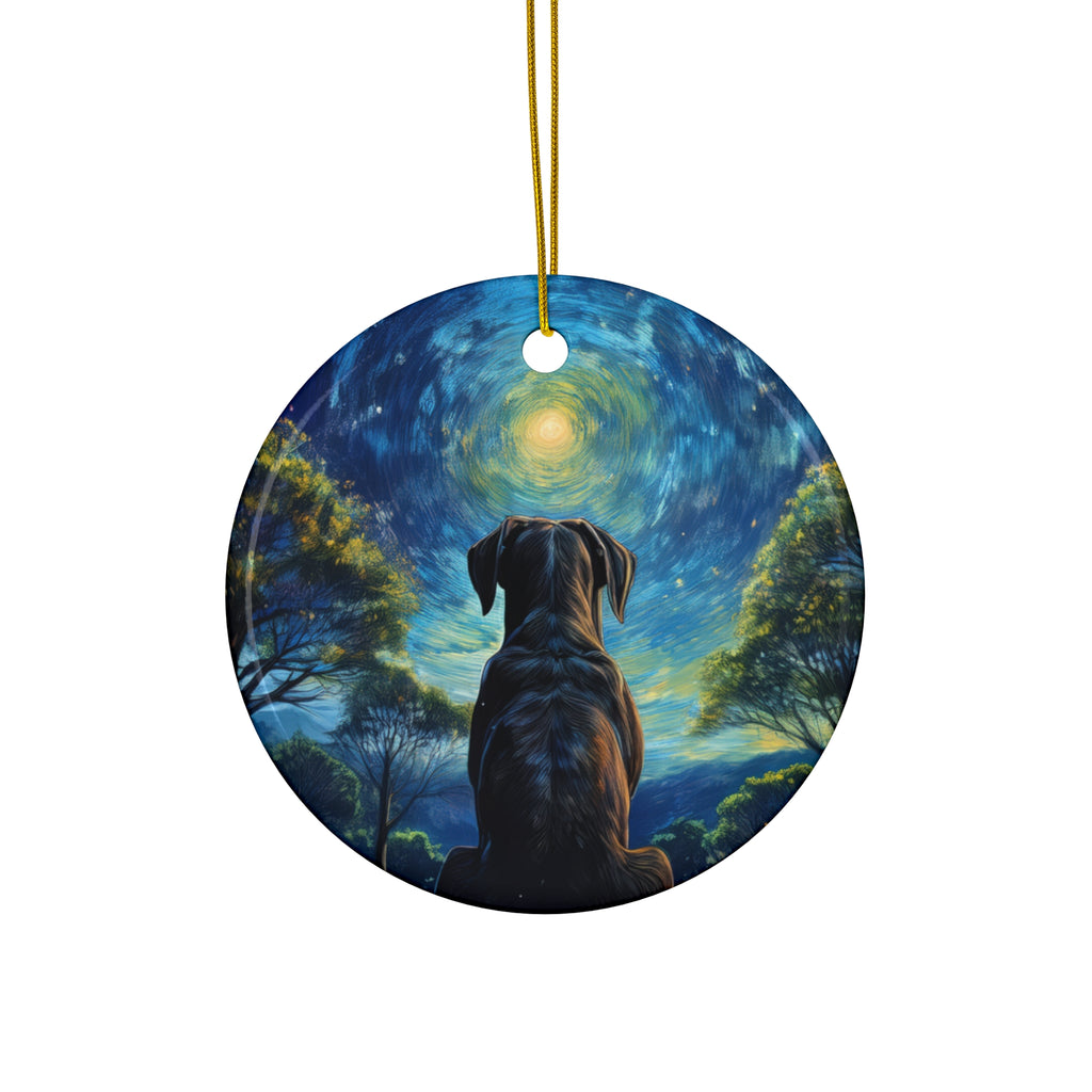 Moonlit Thoughts Ceramic Ornament