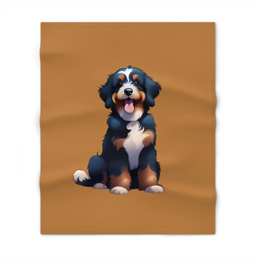 Bernedoodle Throw Blanket
