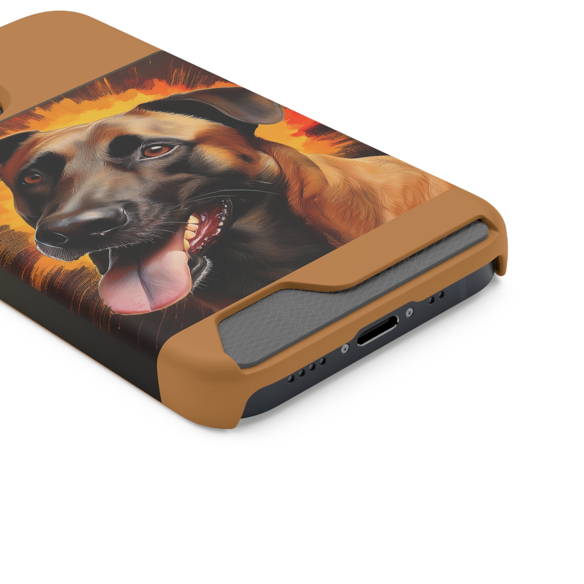 Belgian Malinois Shepherd Phone Case with Card Holder