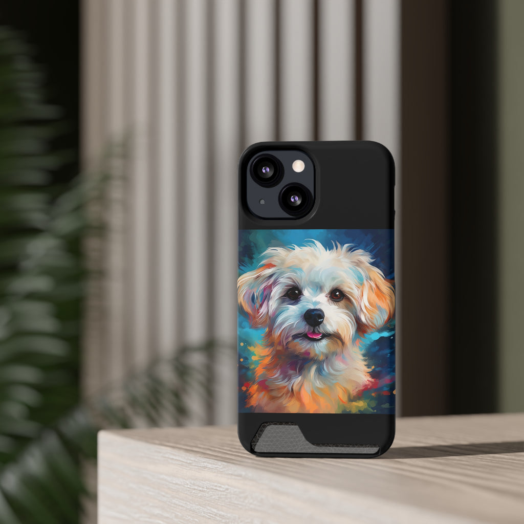 Maltese Phone Case with Card Holder