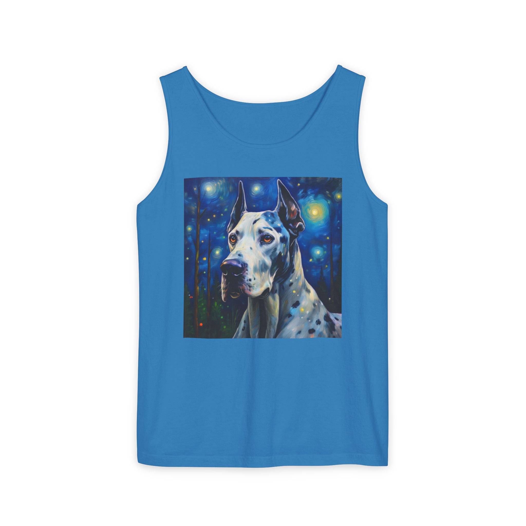Great Dane Stary Night Unisex Tank Top