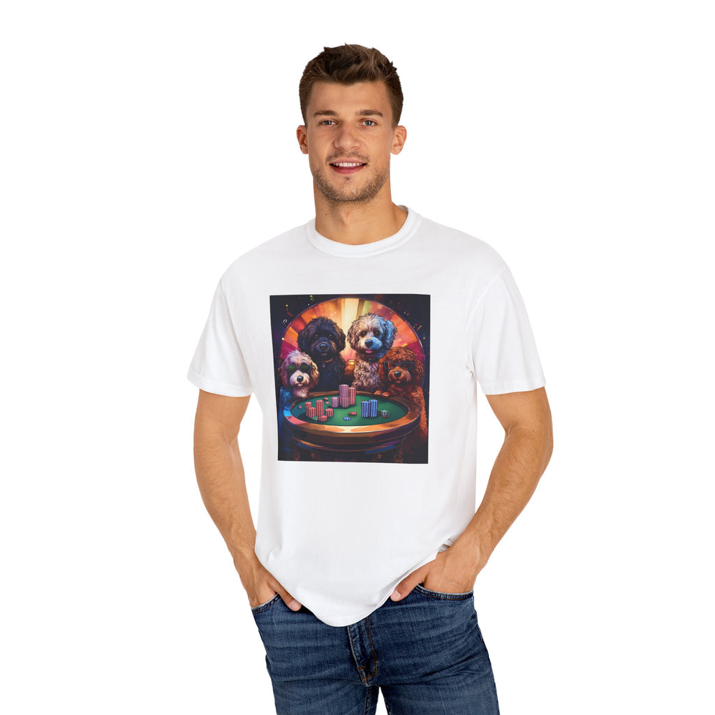 Doodle Poker Game Unisex Garment-Dyed T-shirt