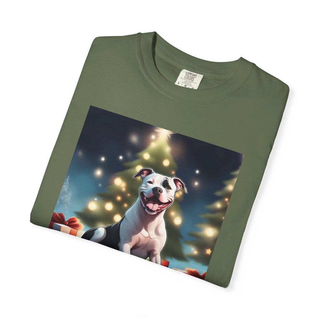 Pit Bull Holiday Unisex Garment-Dyed T-shirt
