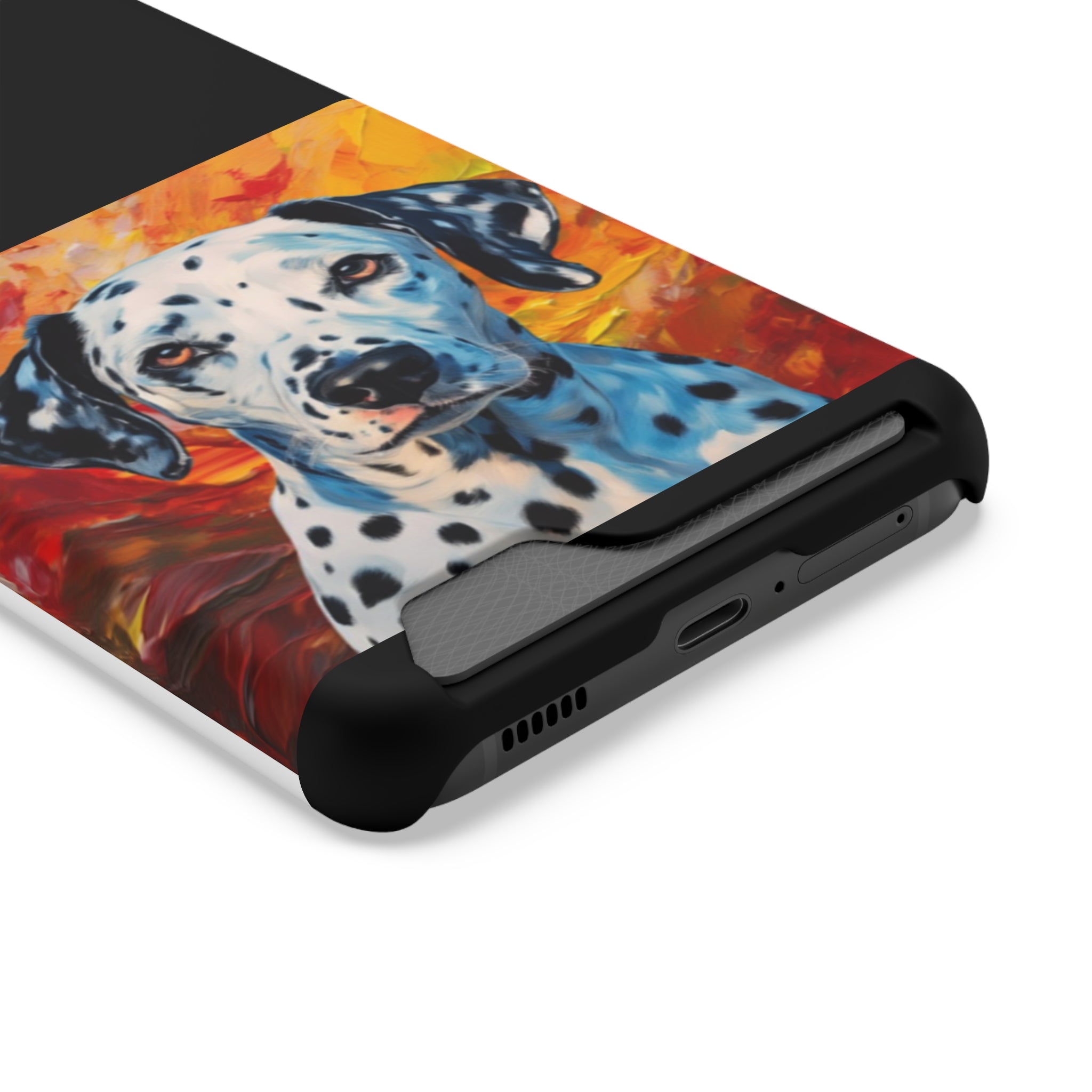 Dalmation Phone Case with Card Holder