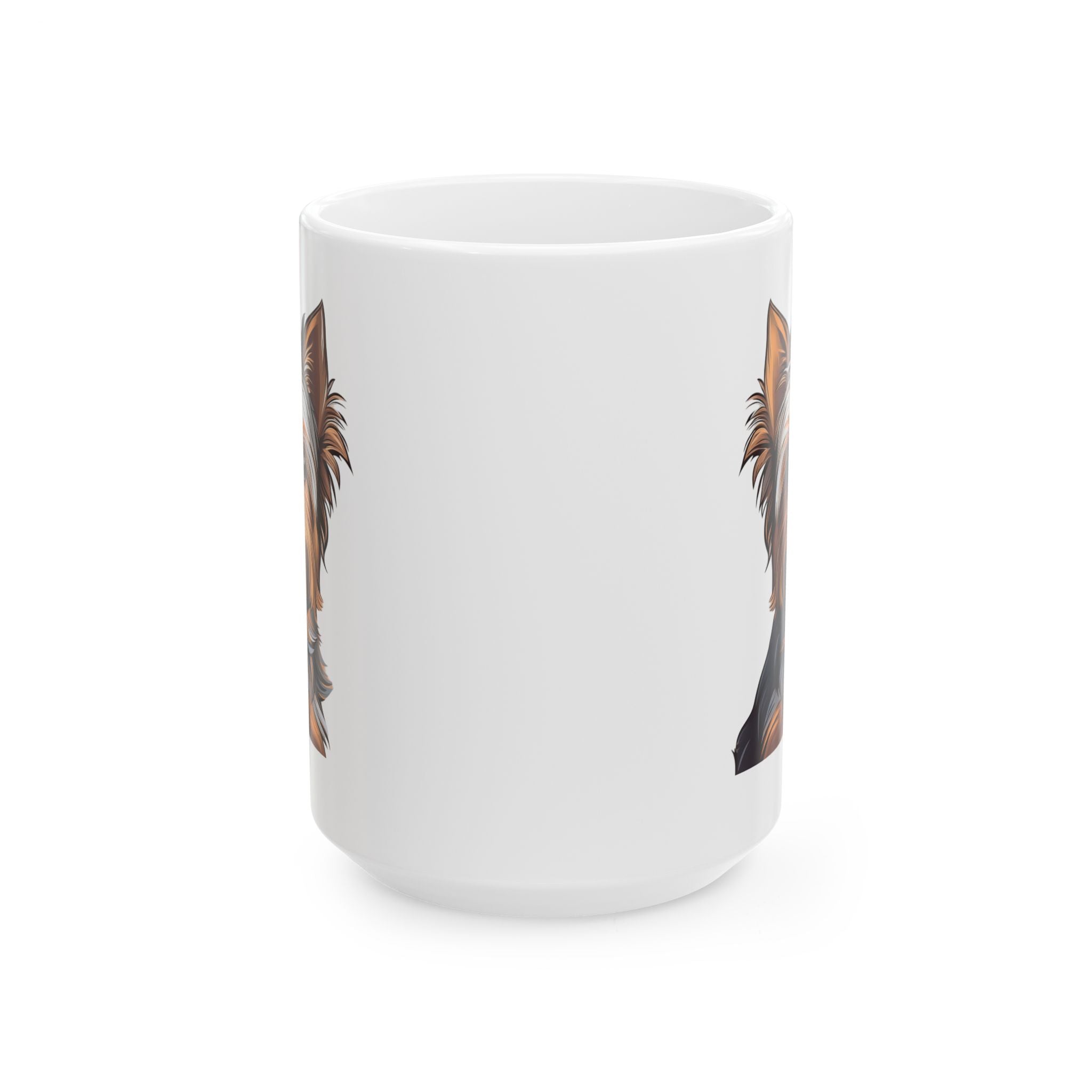 Yorkie Ceramic Mug, (11oz, 15oz)