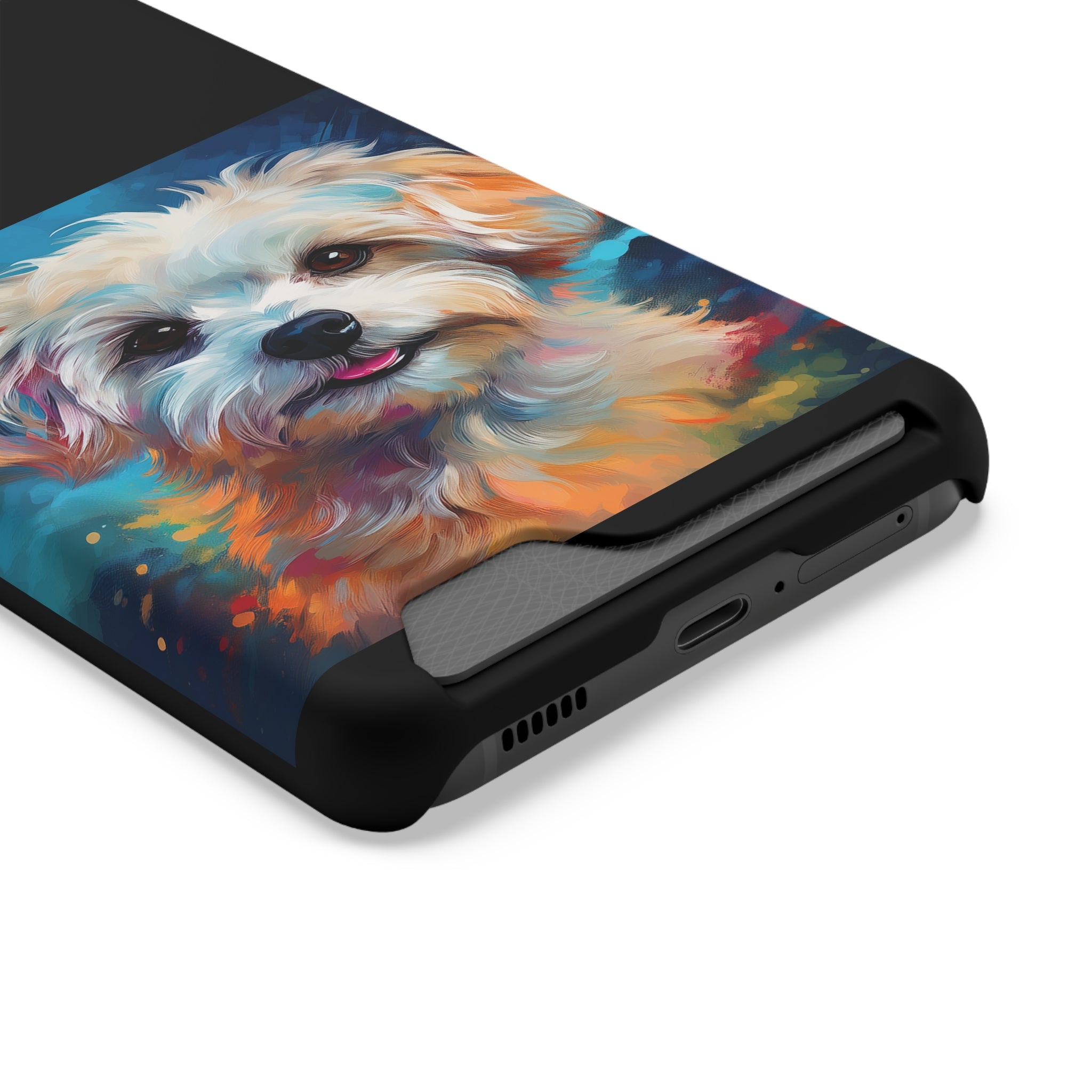 Maltese Phone Case with Card Holder