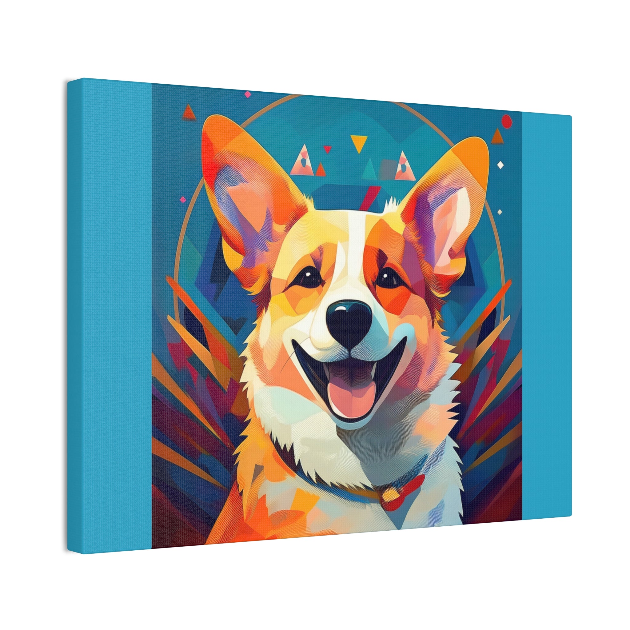 Corgi Canvas Painting