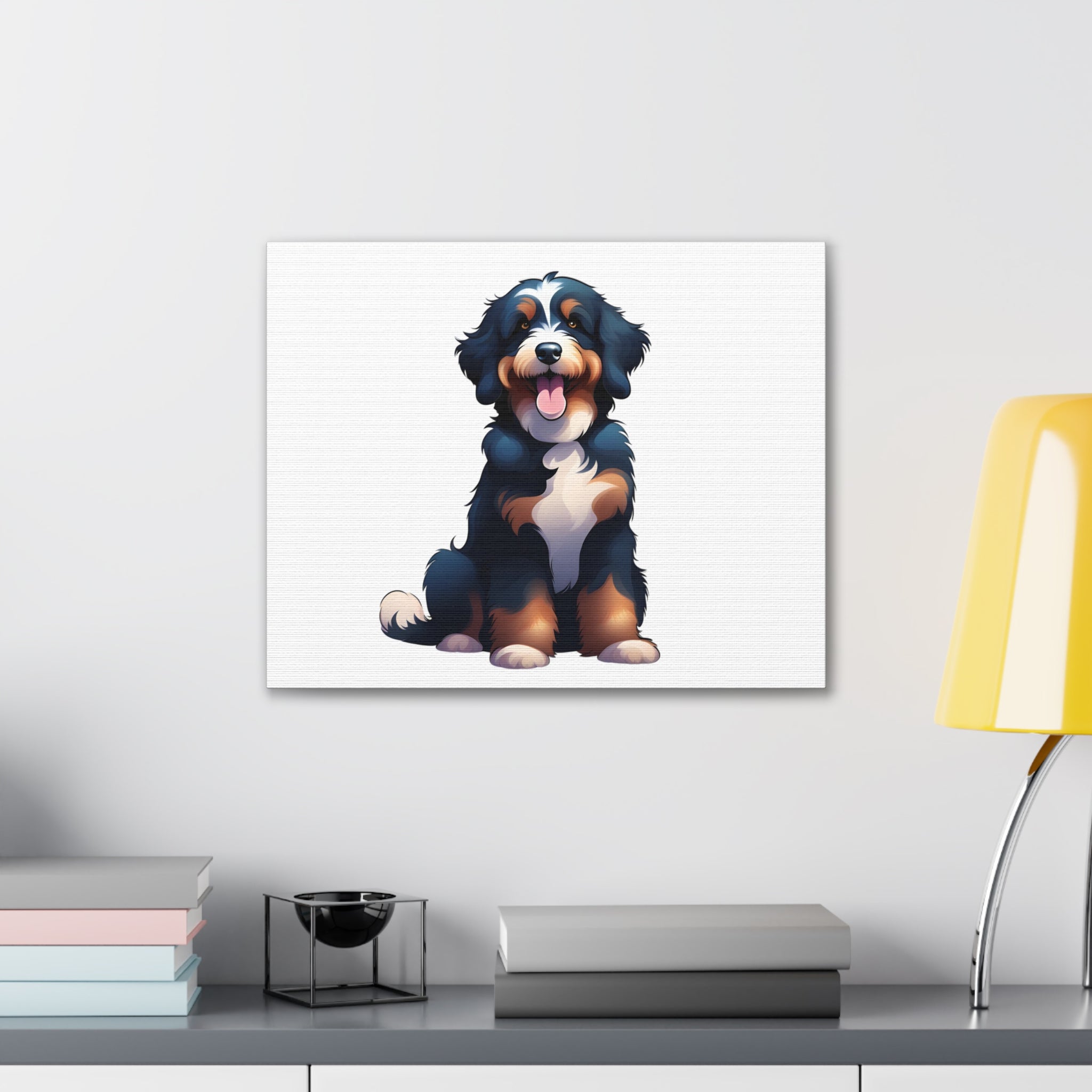 Bernedoodle Canvas Stretched, 0.75"