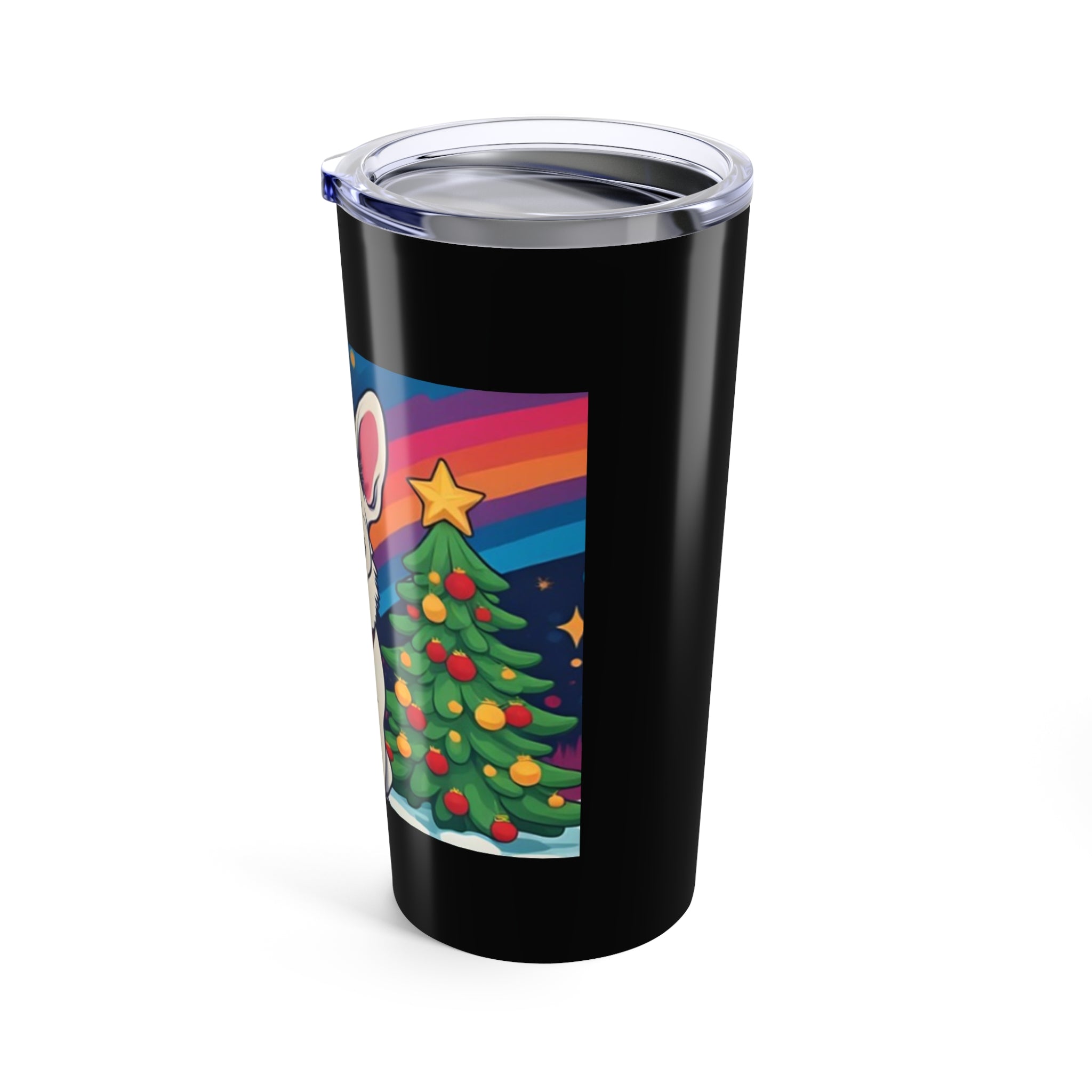 White Corgi Holiday Tumbler 20oz
