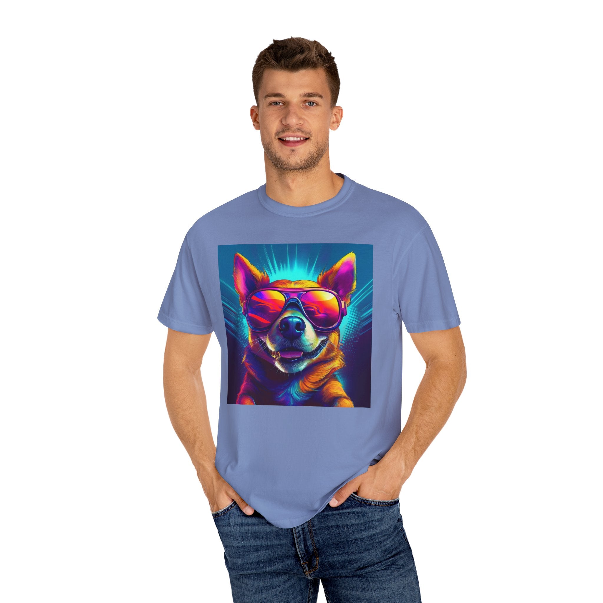 Chihuahua Cool Sunglasses Unisex Garment-Dyed T-shirt