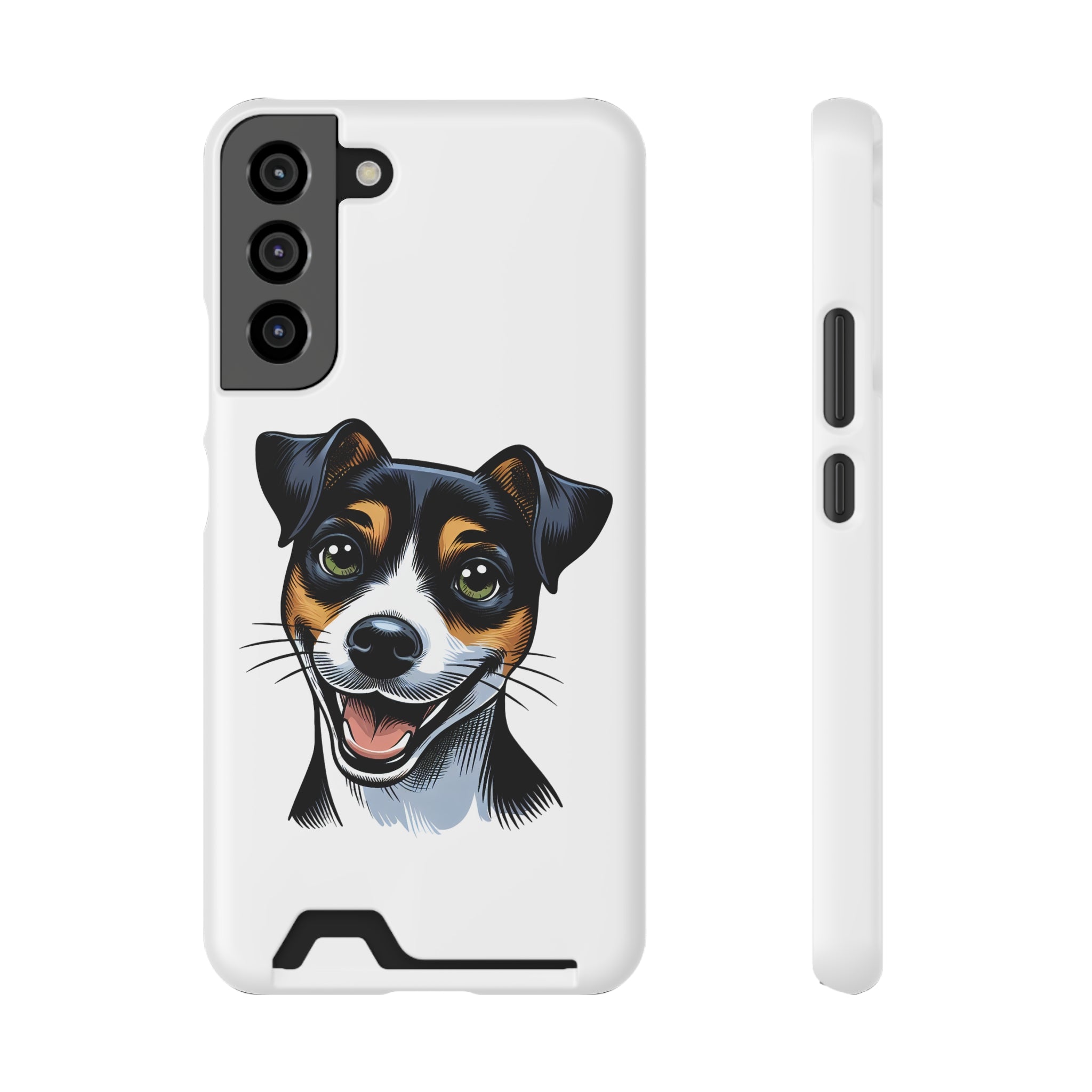 Jack Russel Phone Case with Card Holder