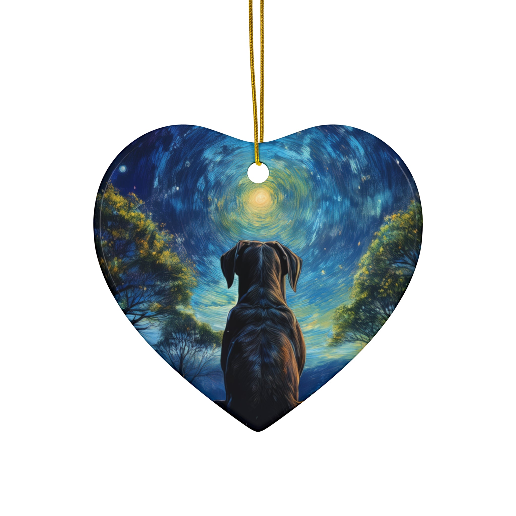 Moonlit Thoughts Ceramic Ornament