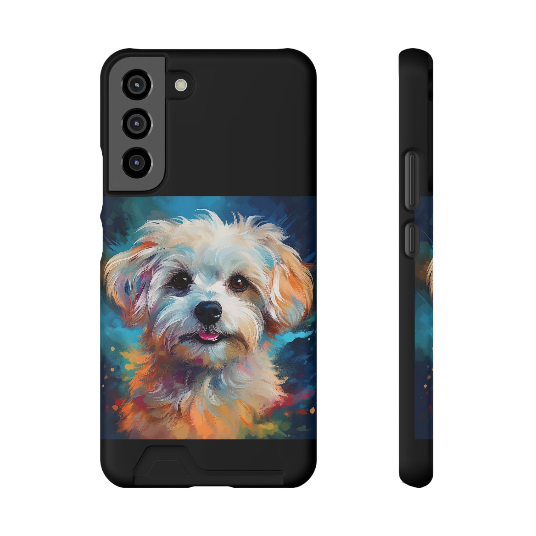 Maltese Phone Case with Card Holder