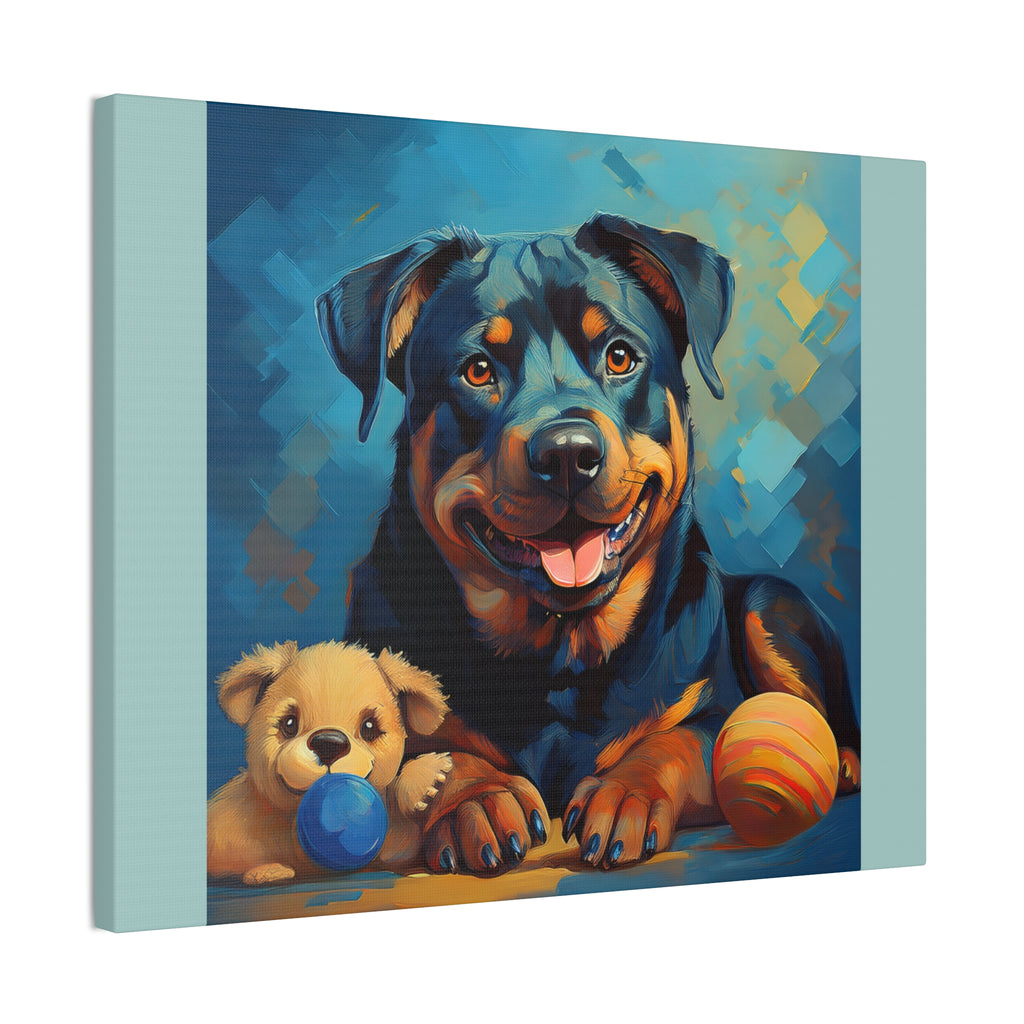 Rottweiler Canvas Painting