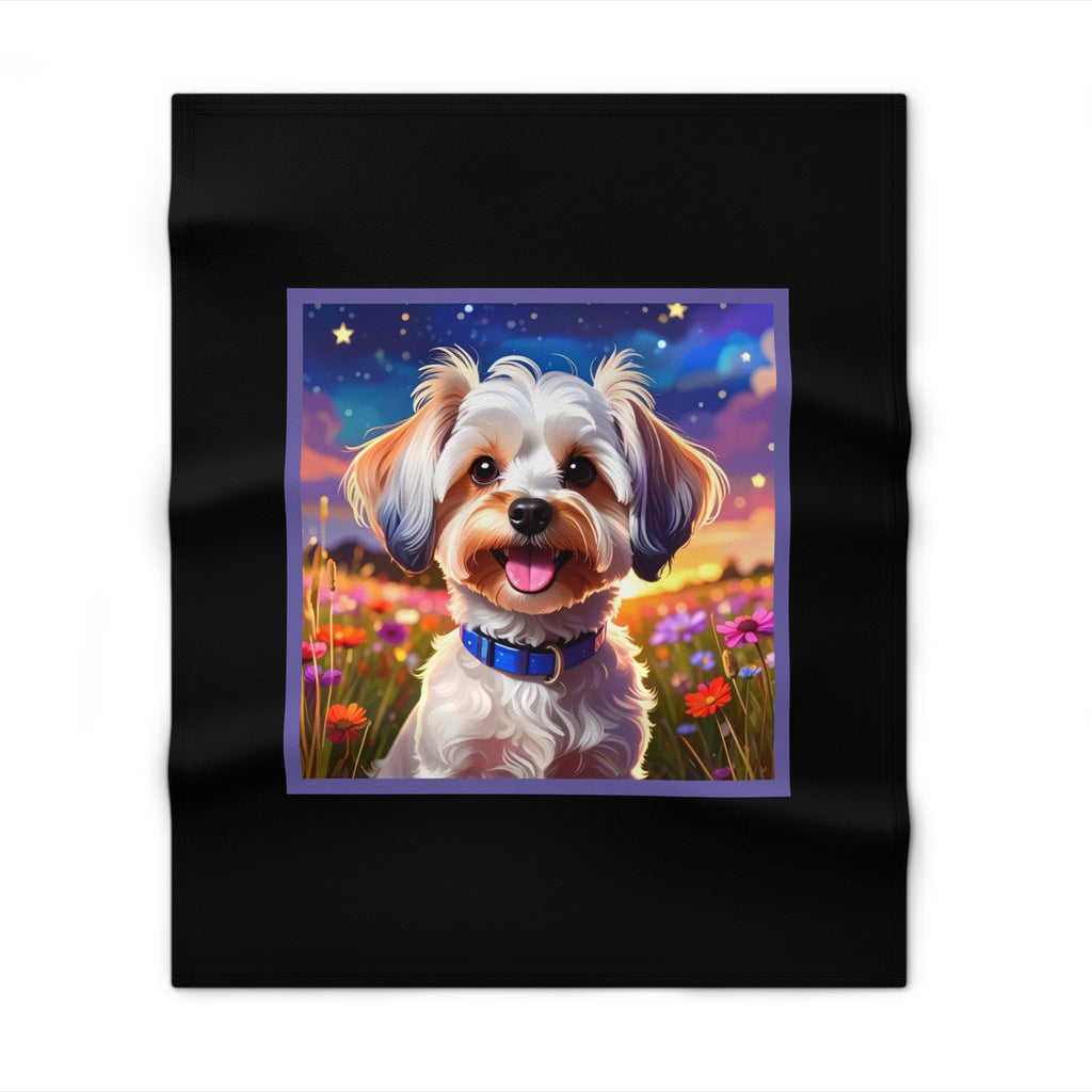 Yorkie Stary Night Throw Blanket