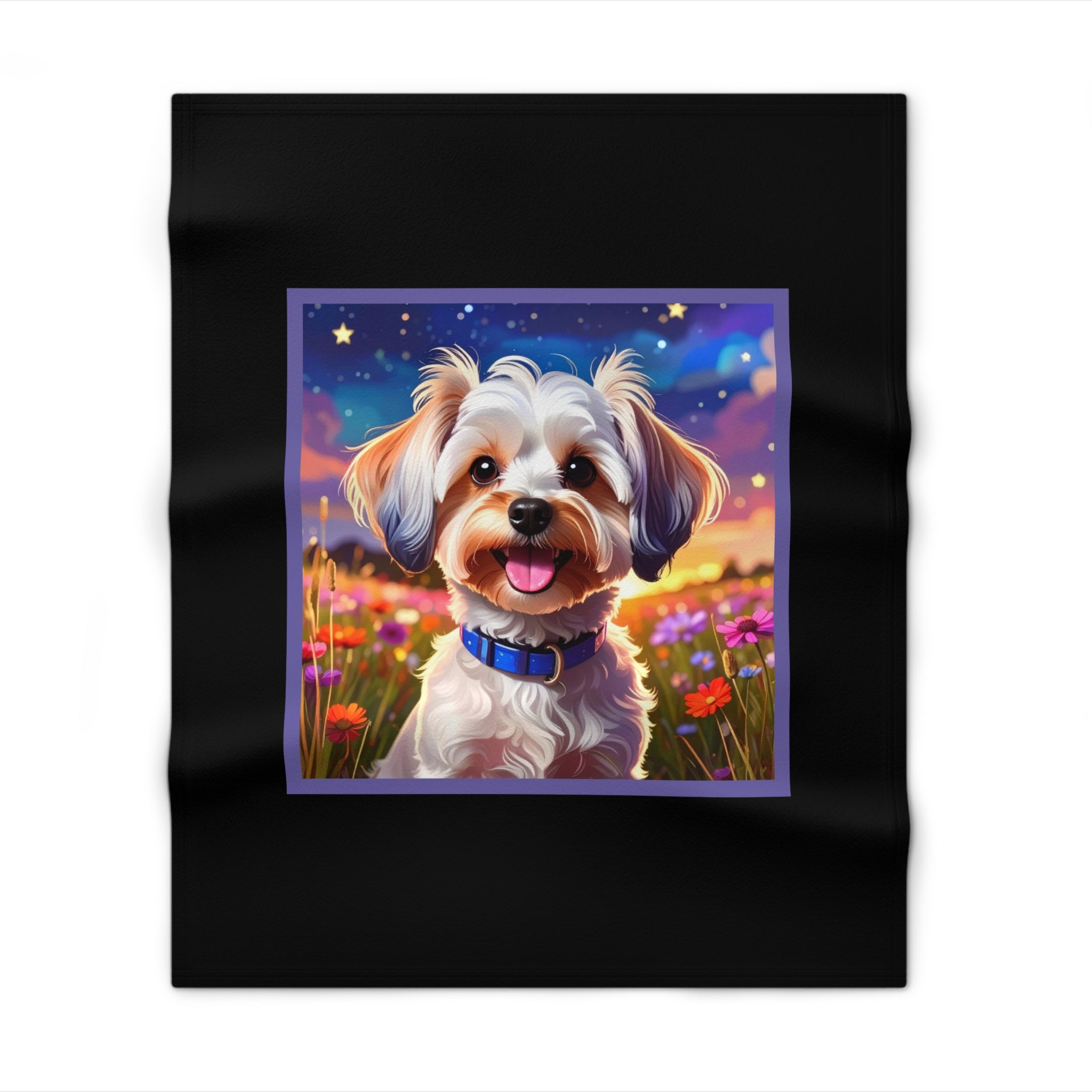 Yorkie Stary Night Throw Blanket