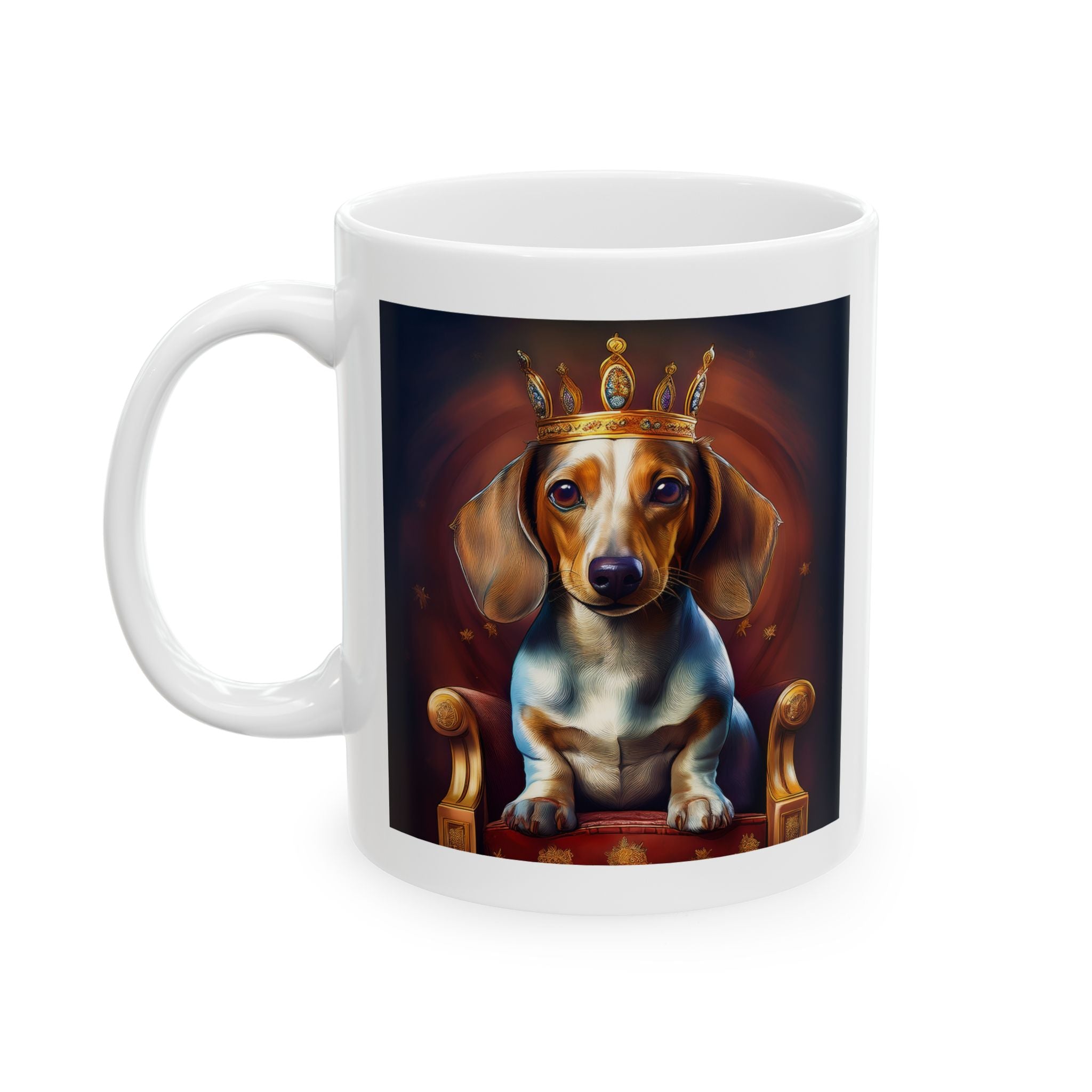 Dachshund Royal Ceramic Mug, (11oz, 15oz)