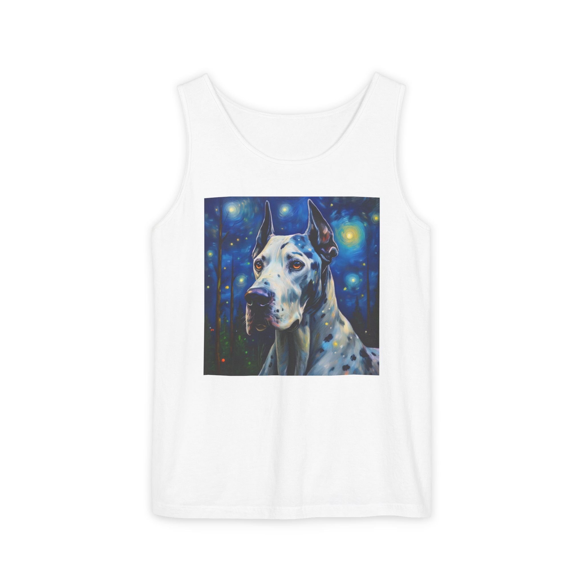 Great Dane Stary Night Unisex Tank Top