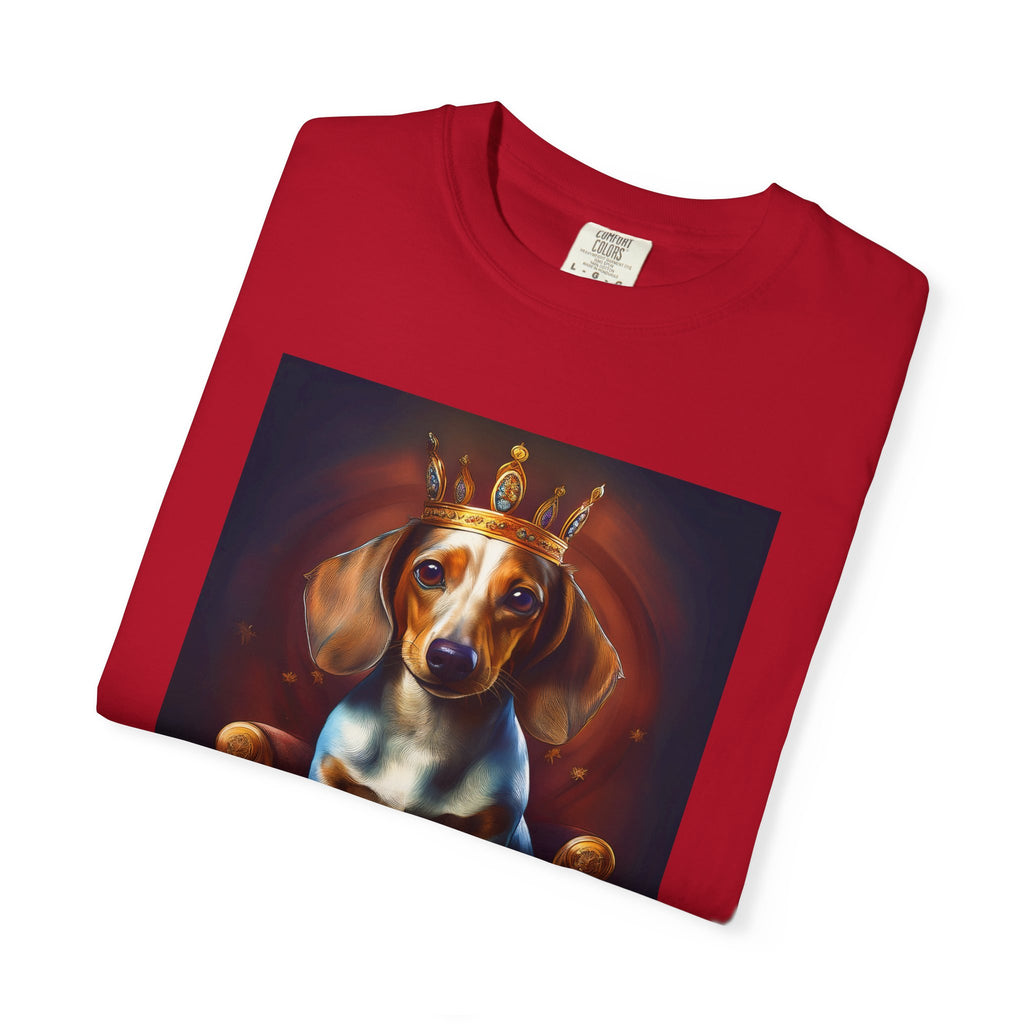 Dachshund Royal Unisex Garment-Dyed T-shirt