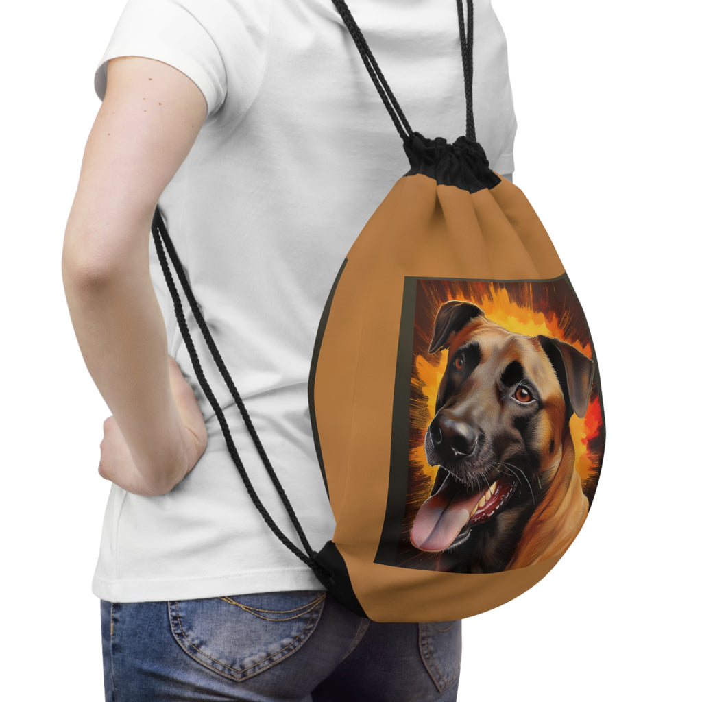 Belgian Shepherd Drawstring Bag