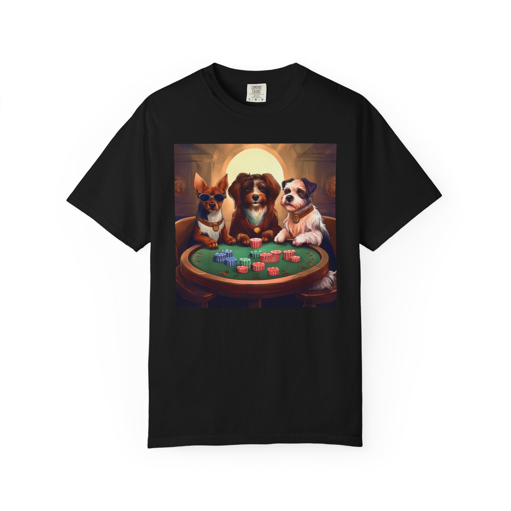 Puppy Poker Unisex Garment-Dyed T-shirt