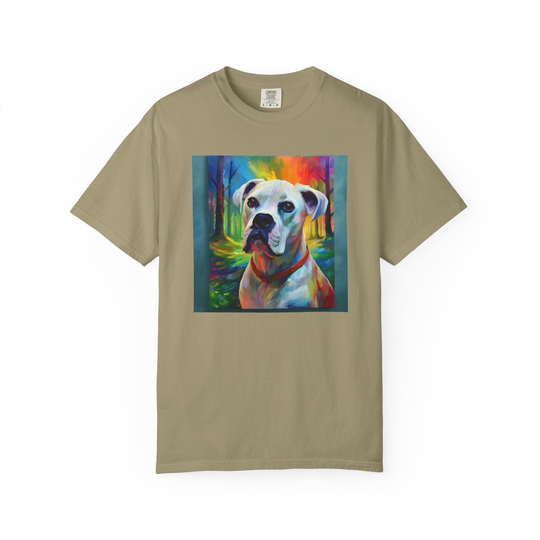 Boxer Rainbow Sky Unisex Garment-Dyed T-shirt