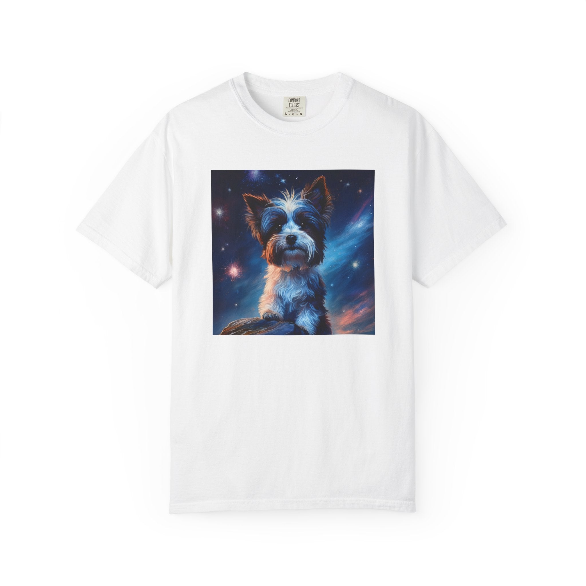 Biewer Terrier Stary Night Unisex Garment-Dyed T-shirt