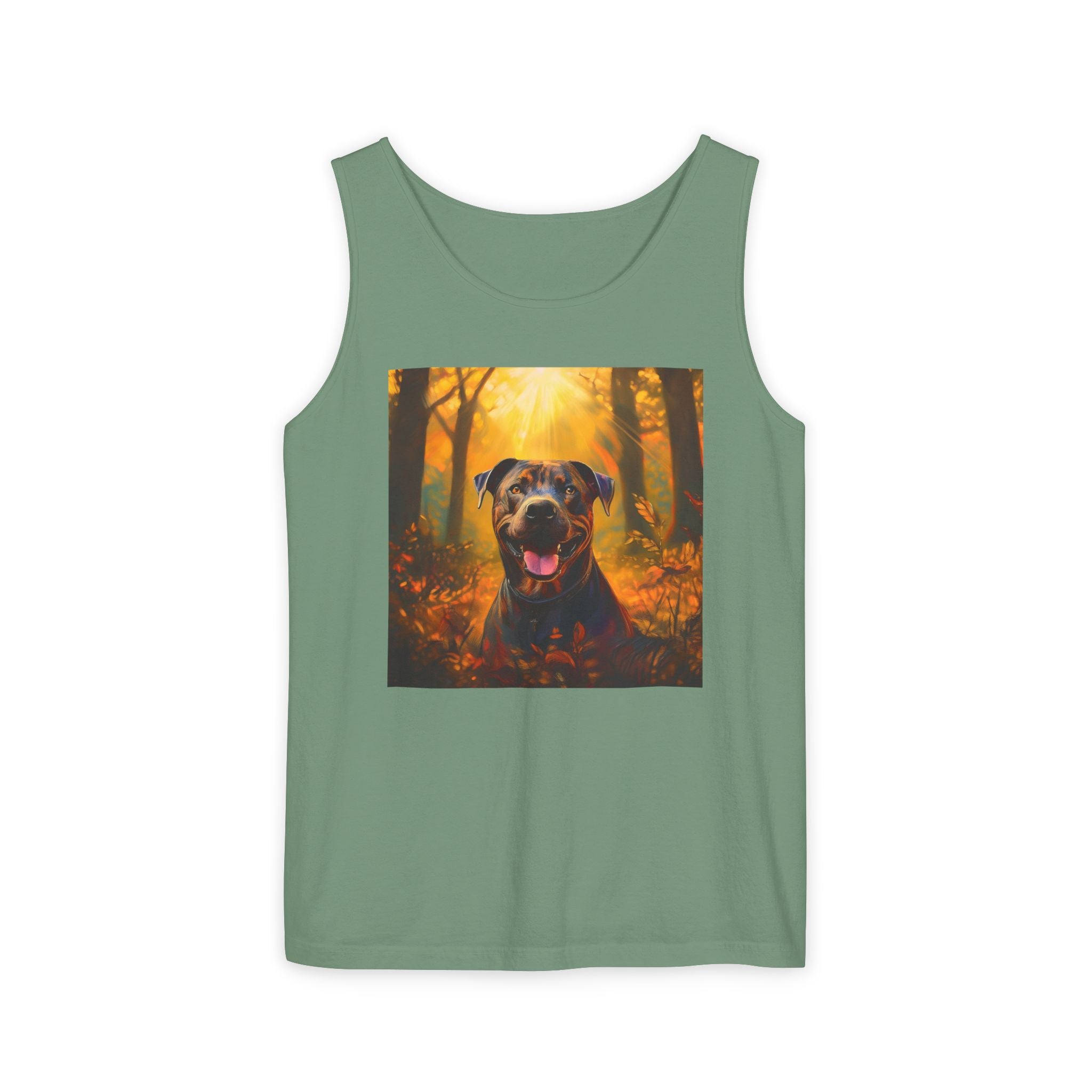 Pit Bull Brindle Autumn Unisex Tank Top
